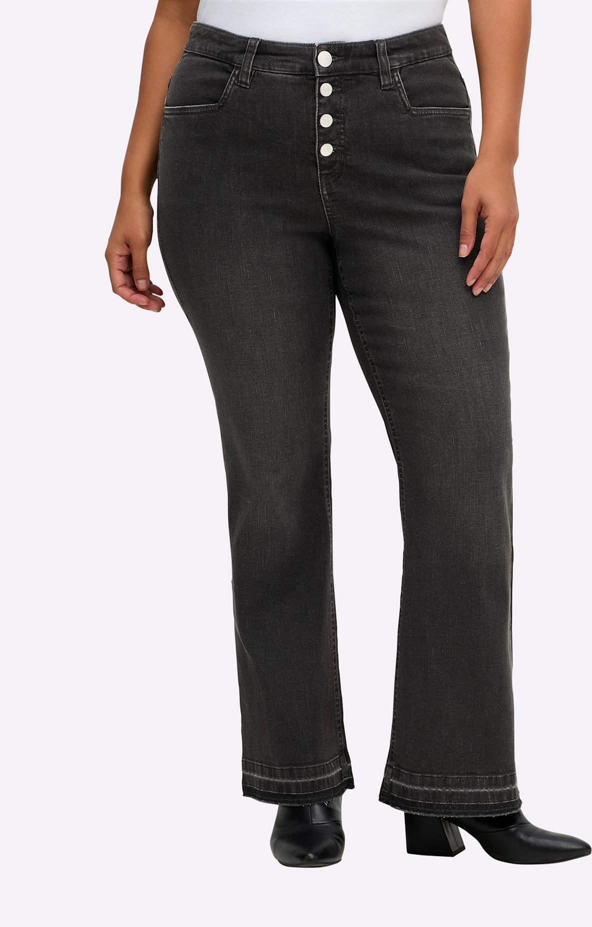 Sheego Bootcut-Jeans 1 Stk. tlg. günstig online kaufen