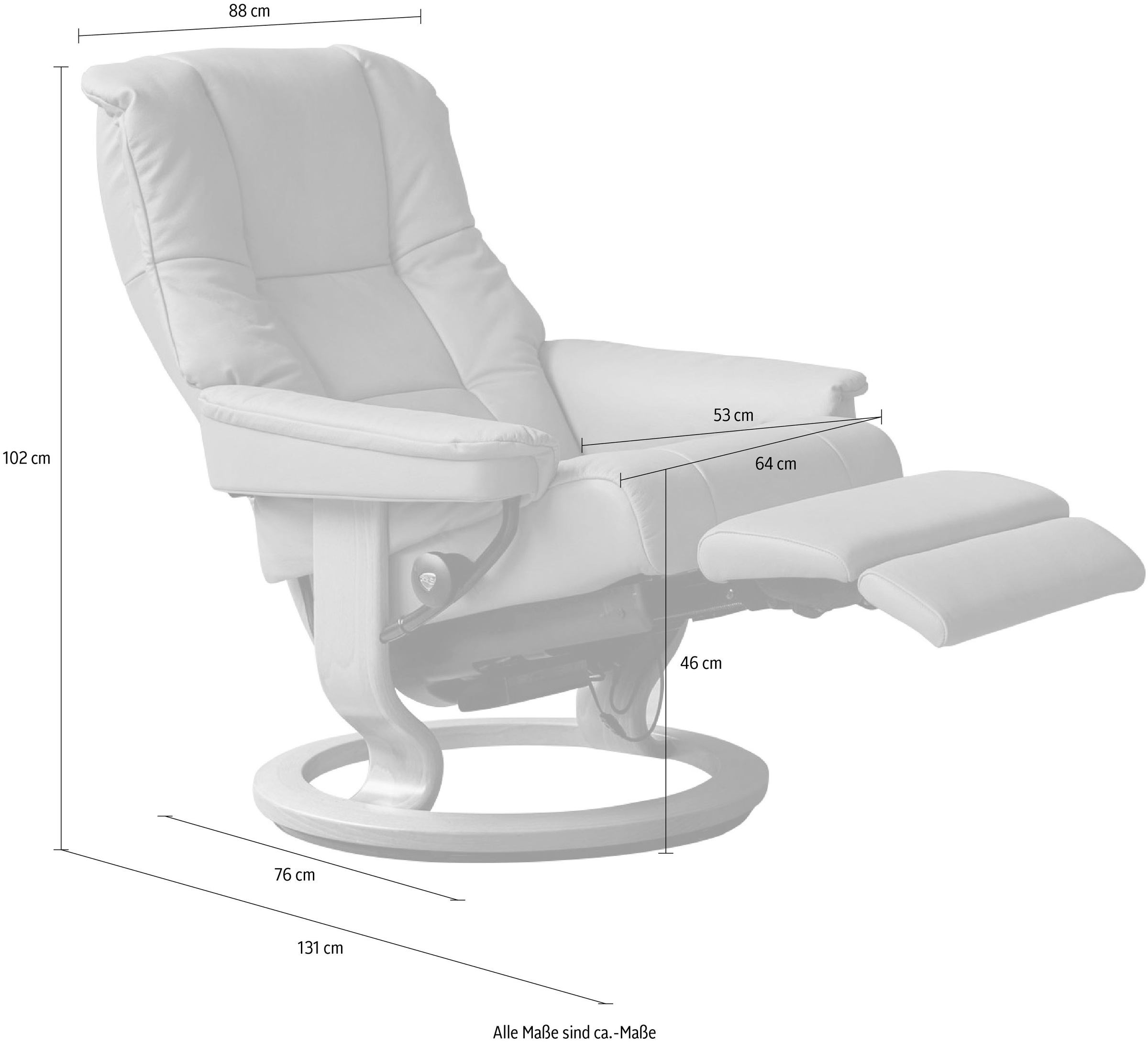 Stressless Mayfair Recliner Brown 3