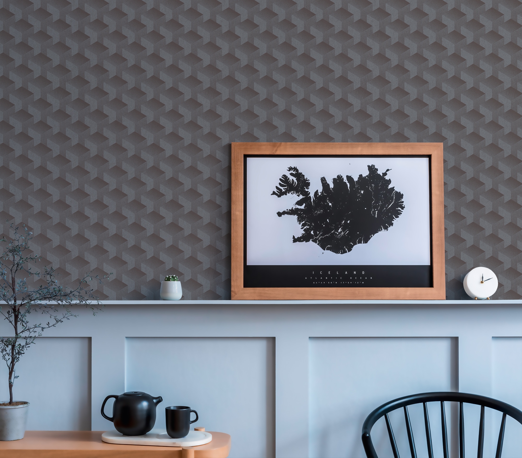 A.S. Création Vliestapete »Schlichte 3D-Tapete«, matt-gemustert-neutral, Grafiktapete 3D-Effekt Tapeten Wohnzimmer Schlafzimmer Küche modern