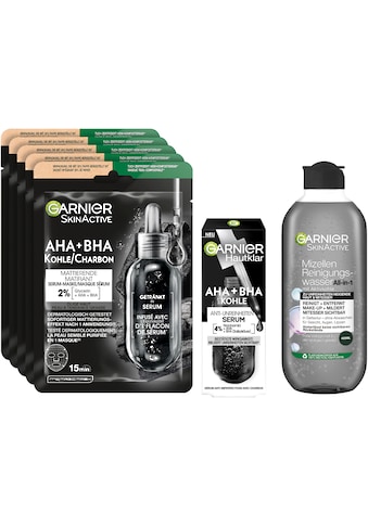 GARNIER Gesichtspflege-Set »Black Skin Routine...