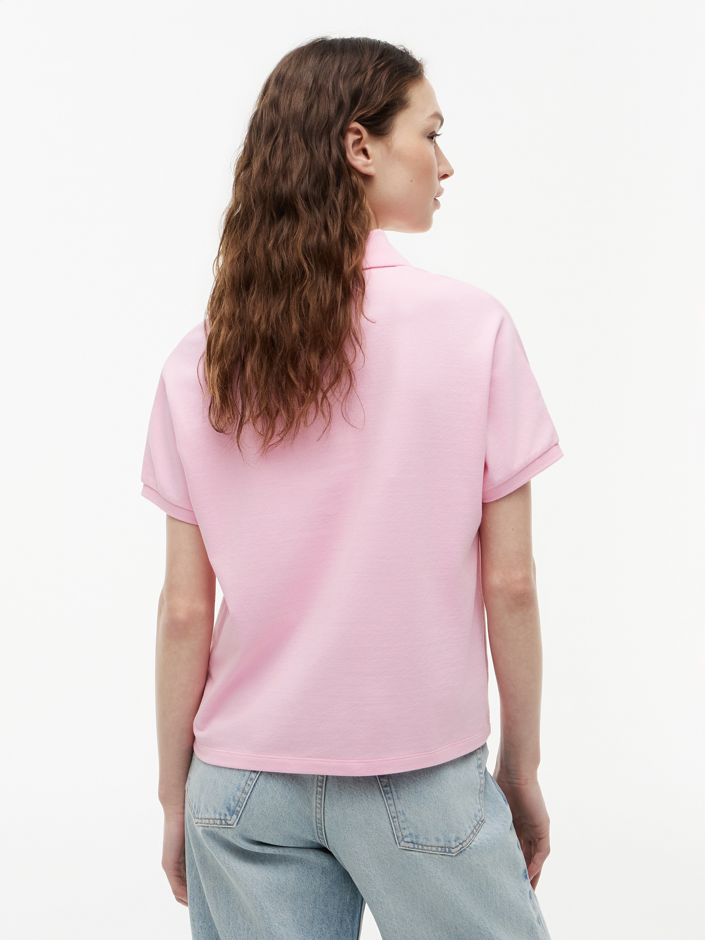 Tommy Hilfiger Poloshirt »TH SCRIPT MODERN SS POLO« Baumwollmischung, Polokragen, kurze Knopfleiste
