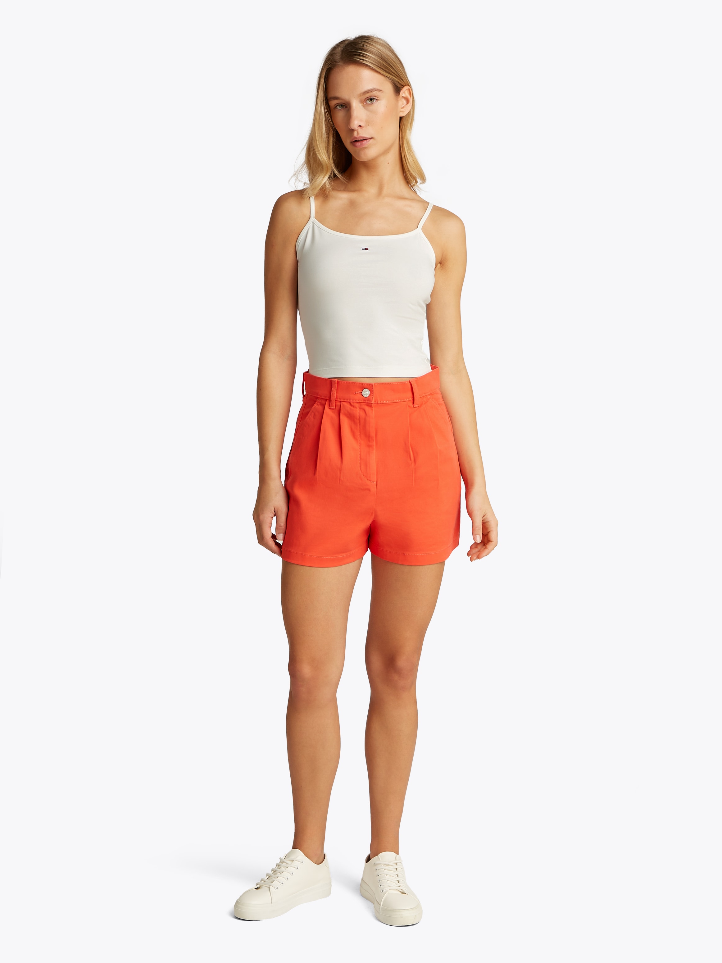 Tommy Jeans Spaghettitop »TJW 2PACK ESSENTIAL STRAP TOP«, (Packung, 2er), mit Logo-Flag