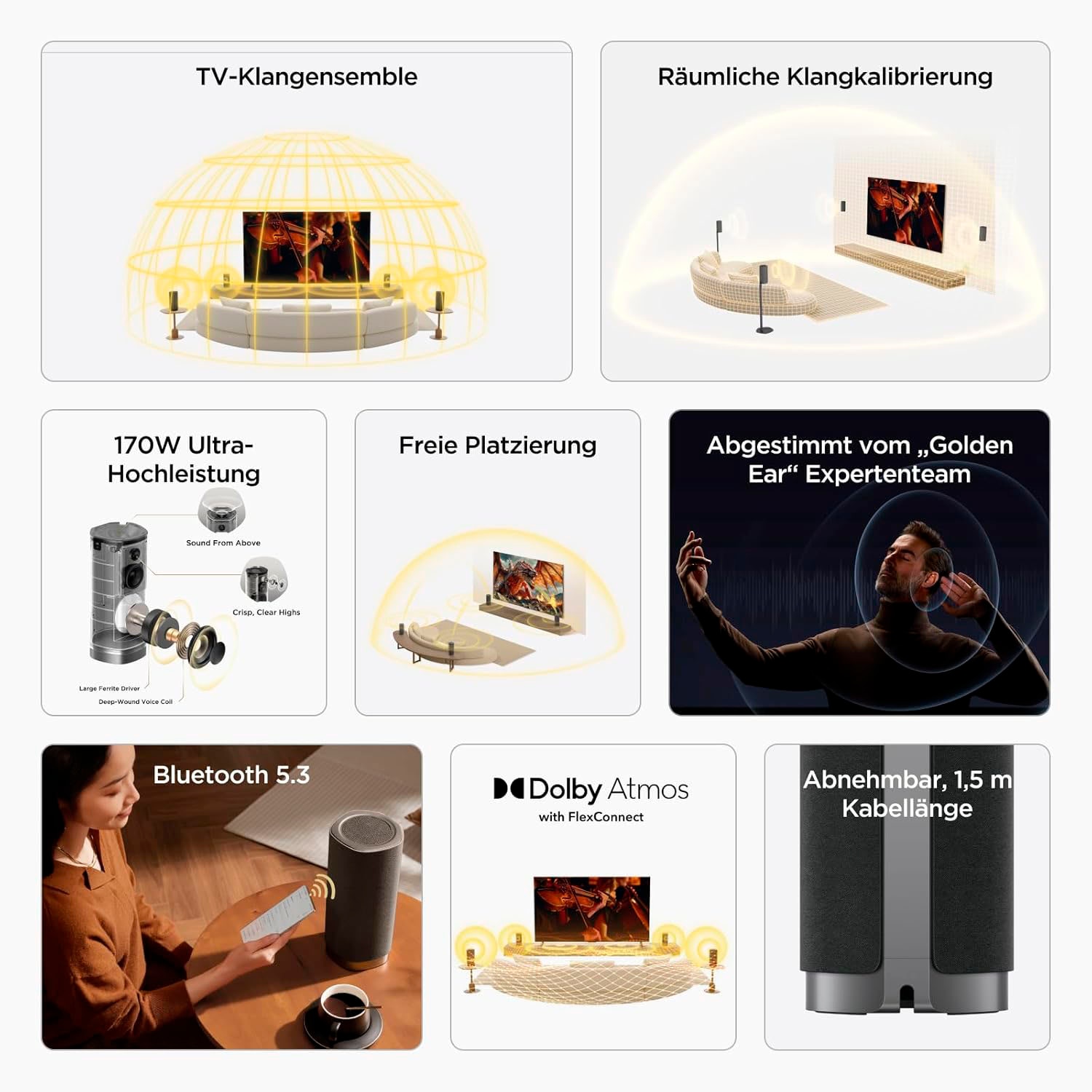 TCL Lautsprecher »Z100-SW« 1.1.1 (WLAN Bassregelung 130 W)