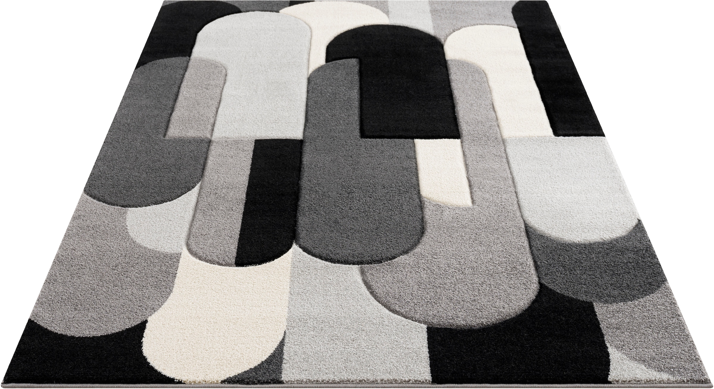 my home Teppich bestellen wende-Teppich »Pautz«, Konturenschnitt, Tief-Effekt, handgearbeiteter BAUR rechteckig, Hoch- 