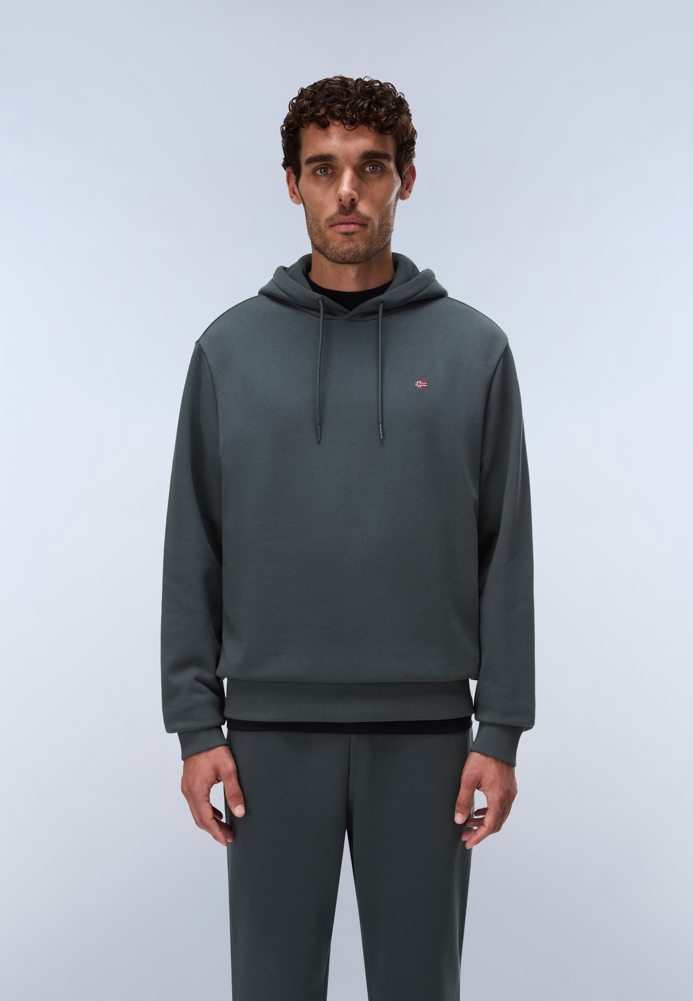 Napapijri Kapuzensweatshirt, mit Langarm-Design, aus Baumwolle