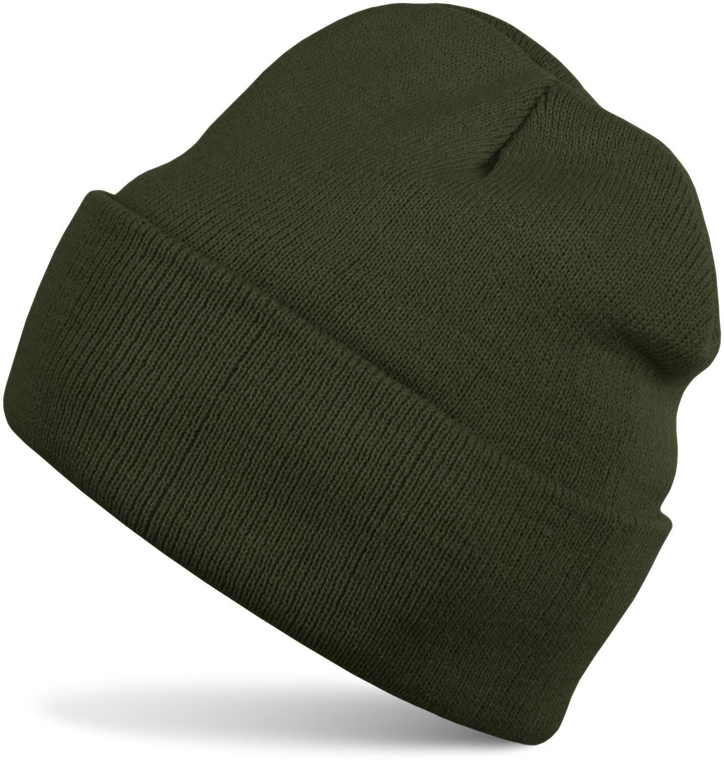 styleBREAKER Strickmütze "Winter Strickmütze mit Krempe" 1 Stk.