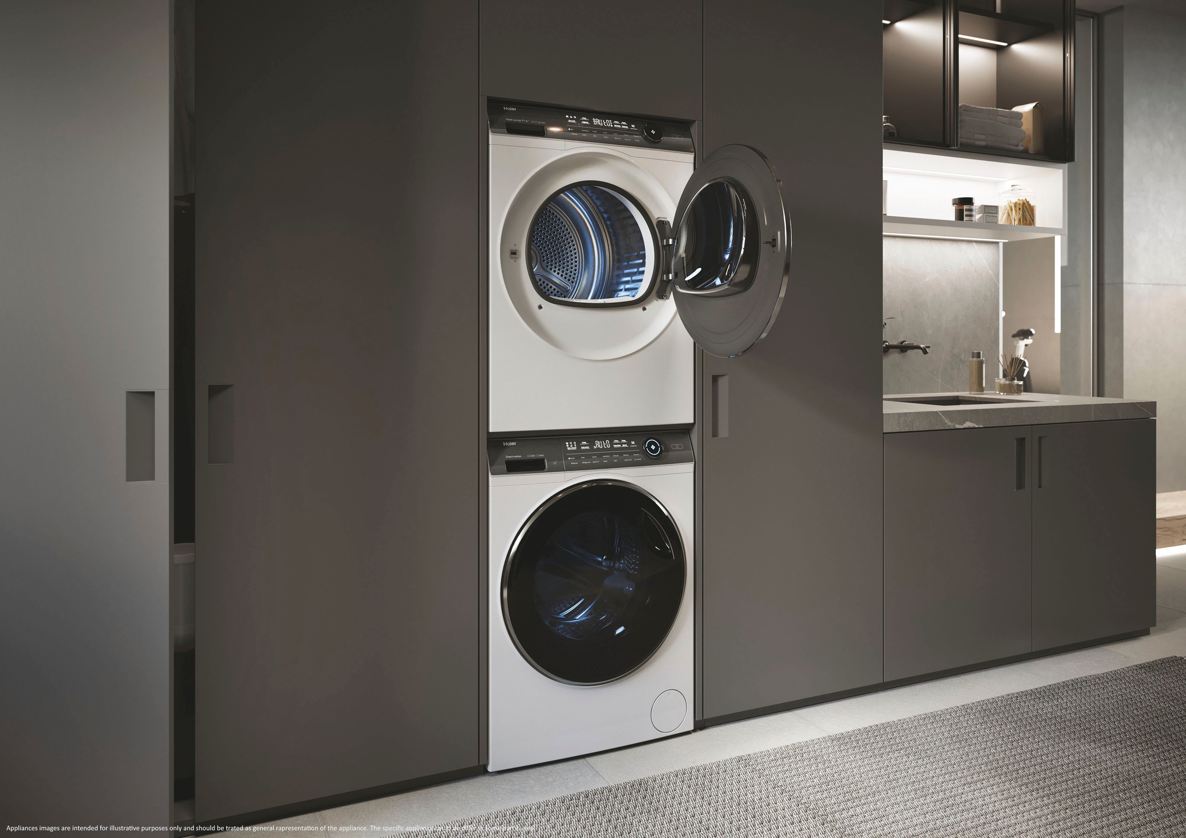 Haier Wärmepumpentrockner »HD90-A3Q979U1«, 9 kg, Smarte Bedienung via hOn App