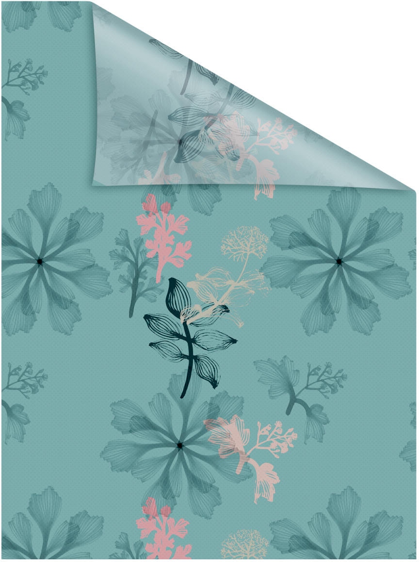 Floral Blau«, selbstklebend, »Fensterfolie | haftend Fensterfolie Sichtschutz, kaufen glattstatisch BAUR Aqua St., - LICHTBLICK 1 blickdicht, ORIGINAL