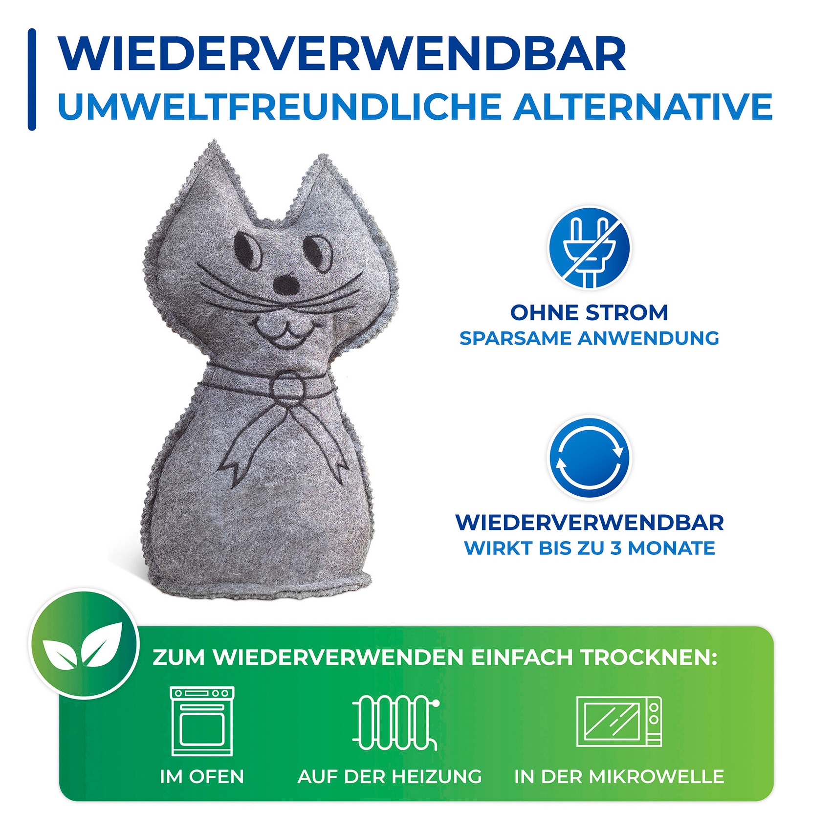 WENKO Luftentfeuchter »Katze«