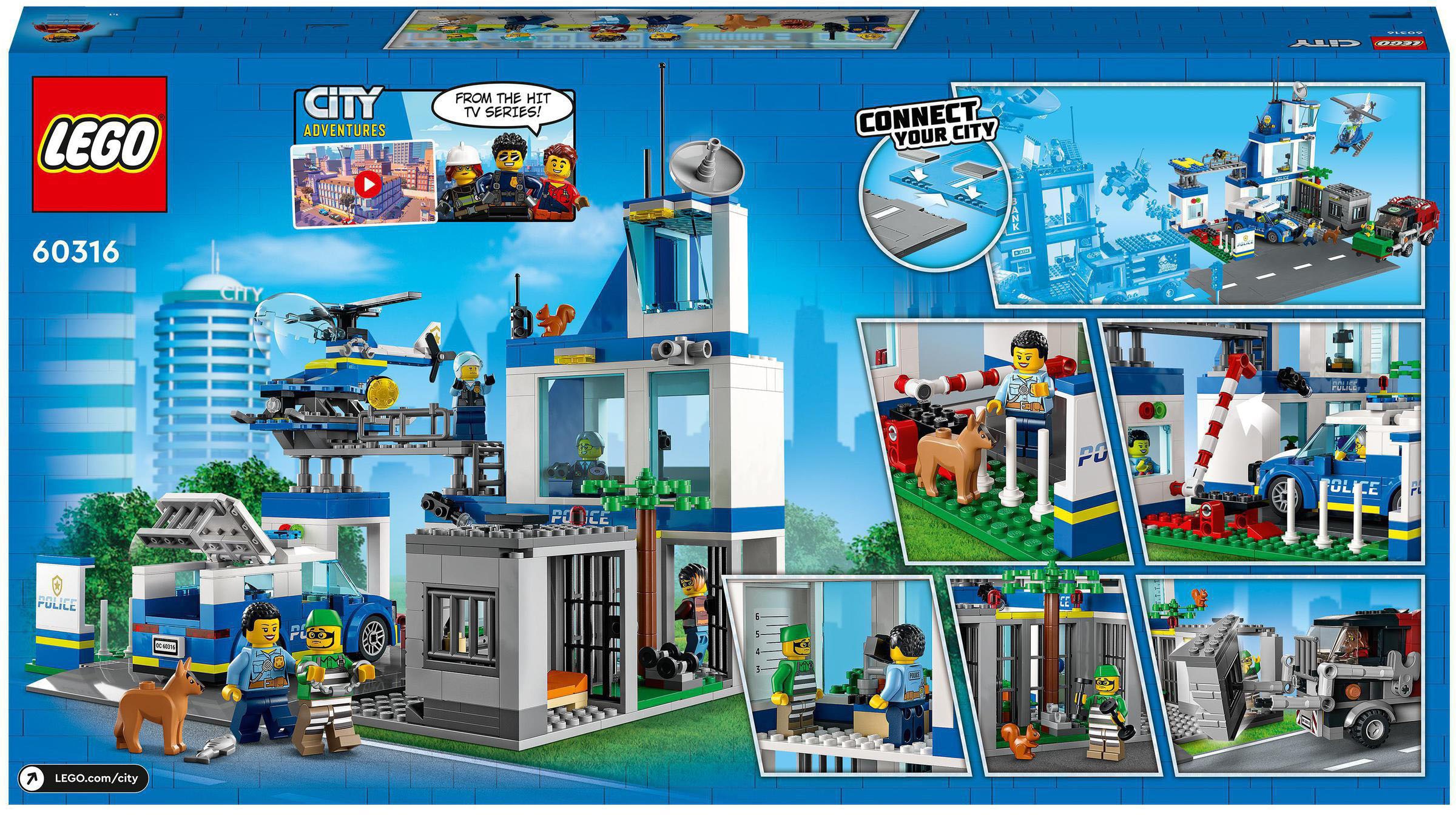 LEGO® Konstruktionsspielsteine »Polizeistation (60316), LEGO® City«, (668 St.)