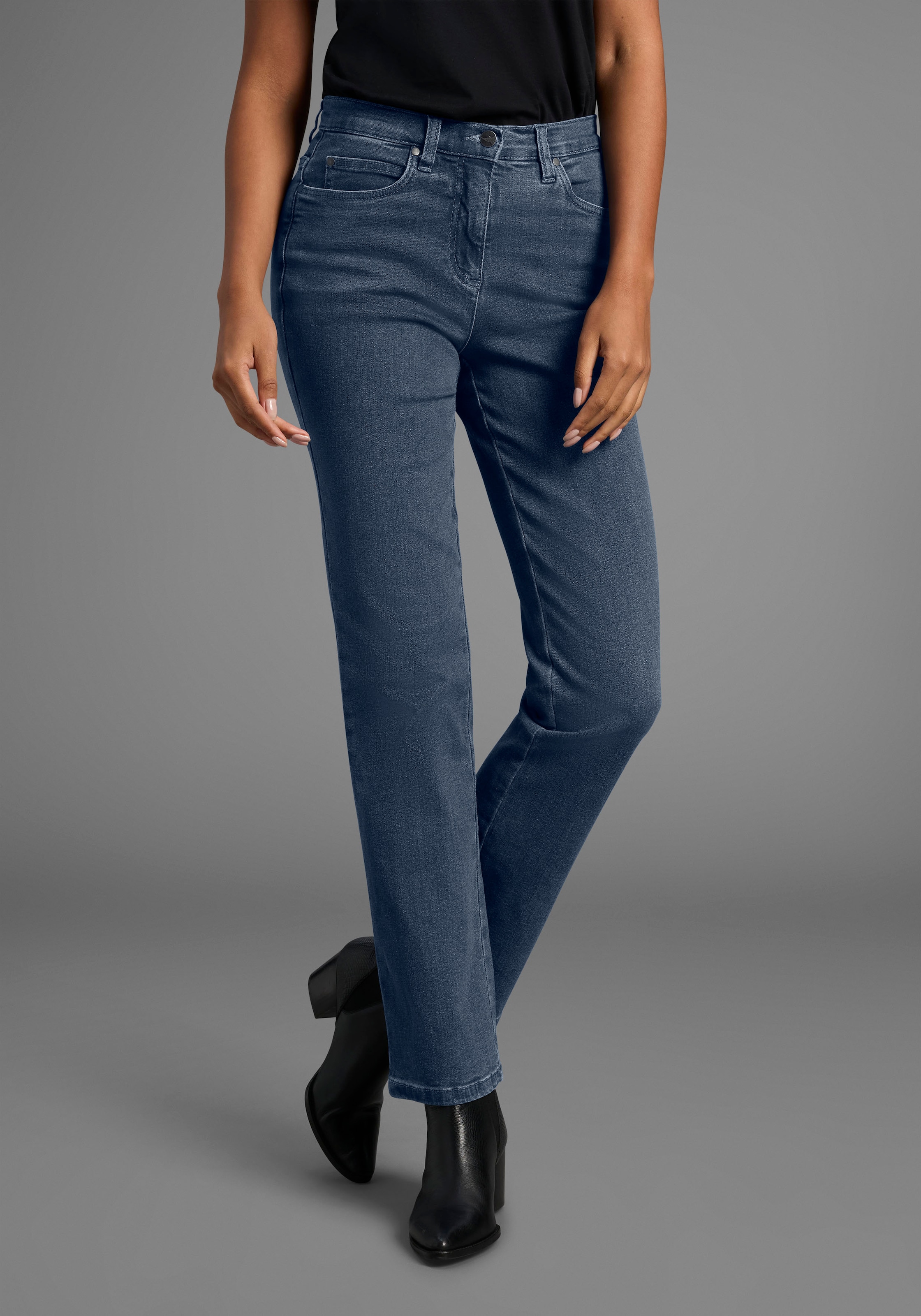 Arizona Gerade Jeans "Annett" bequeme Passform, 5-Pocket-Style, hohe Taille günstig online kaufen