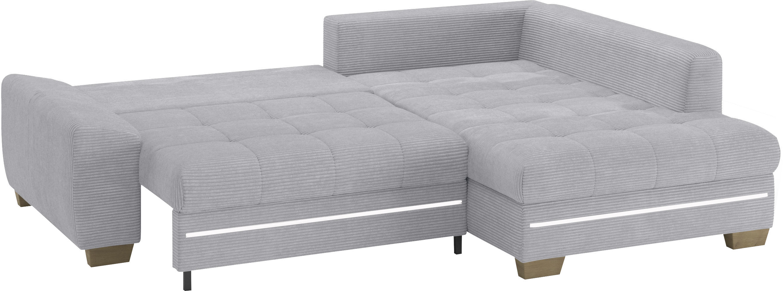 Thumbnail - Mr. Couch Ecksofa "Nikita II, L-Form", mit Kaltschaum, RGB-LED Beleuchtung, wahlweise mit Bett, Bettkasten