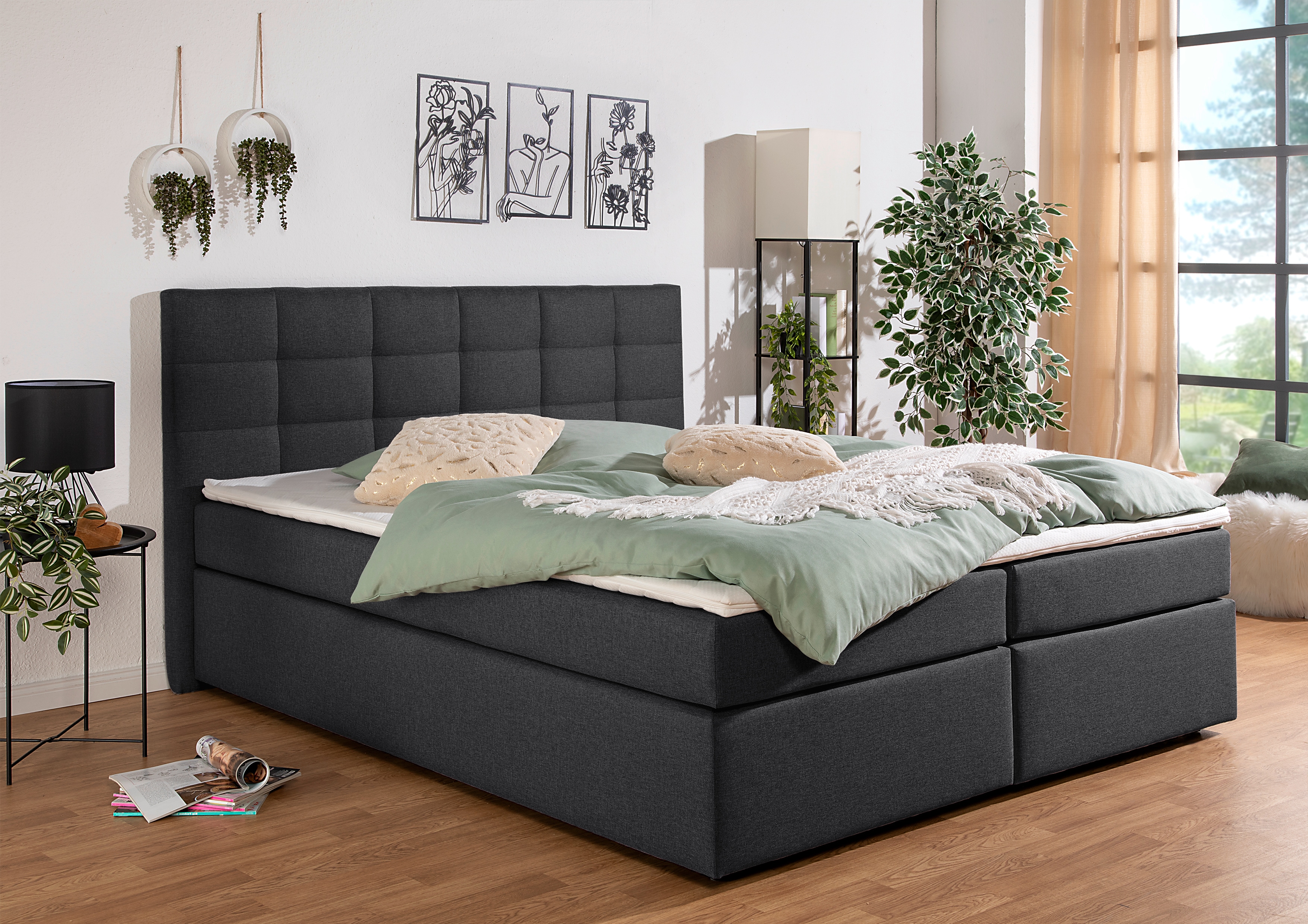 Home affaire Boxbett "Carde" wahlweise mit Bettkasten, in H2, H3 & H4 erhältlich
