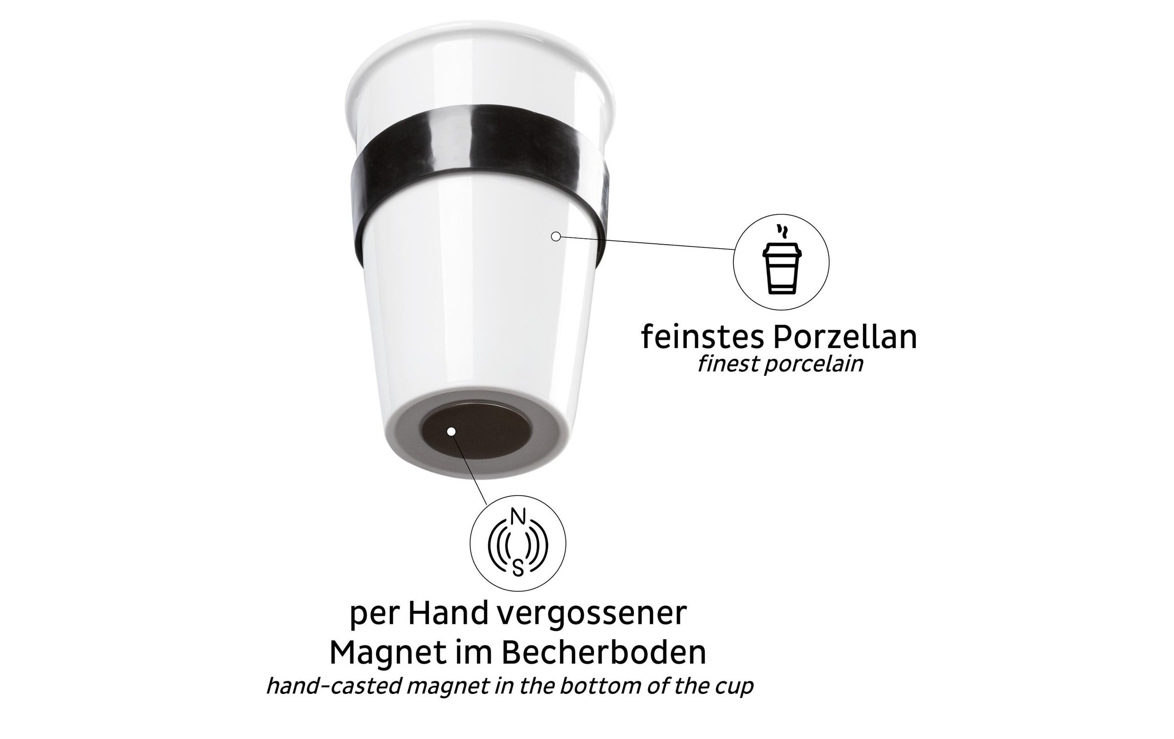 silwy MAGNETIC SYSTEM Coffee-to-go-Becher »to-go-Cup Set«