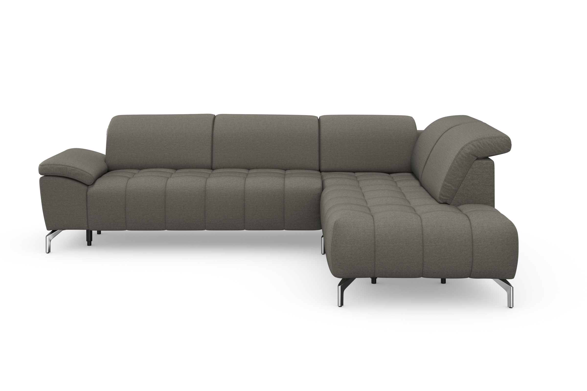 sit&more Ecksofa "Cool L-Form" wahlweise mit Kopfteilverstellung und Vorziehsitz, motorisch