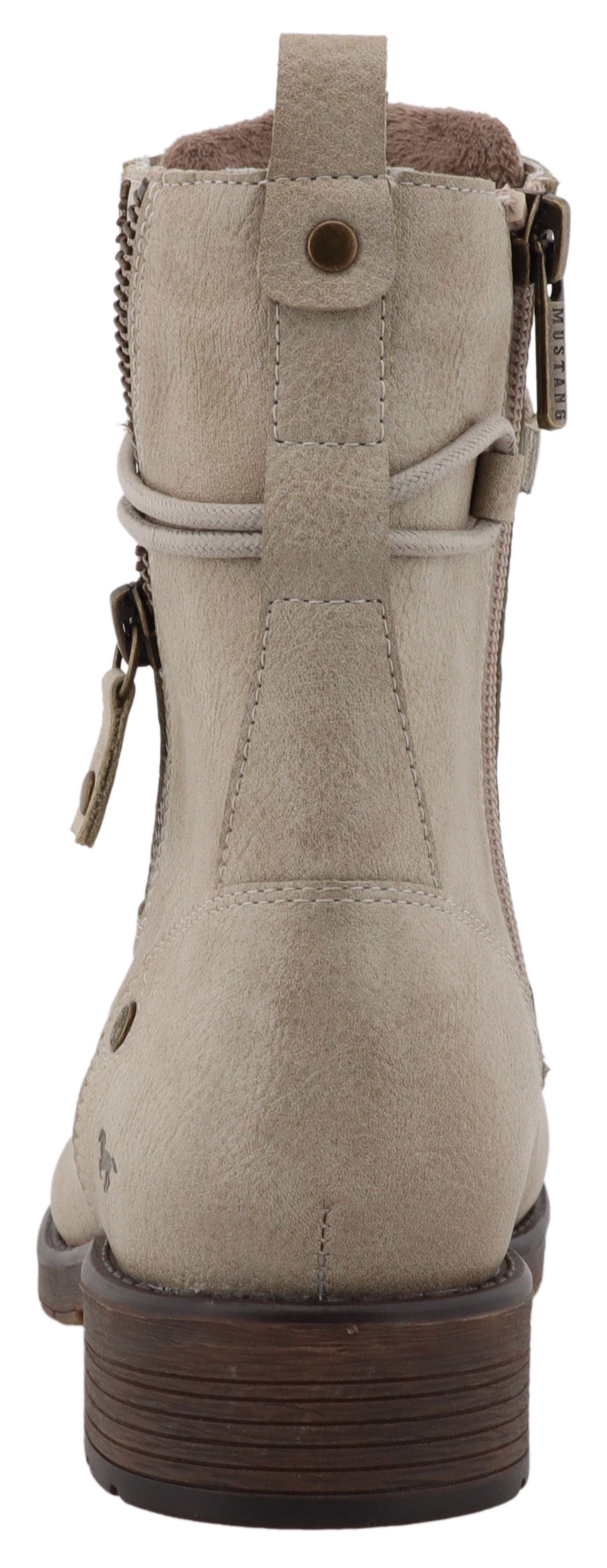 Mustang Shoes Winterstiefelette "Elfi", Winterstiefel mit Reißverschluss un günstig online kaufen