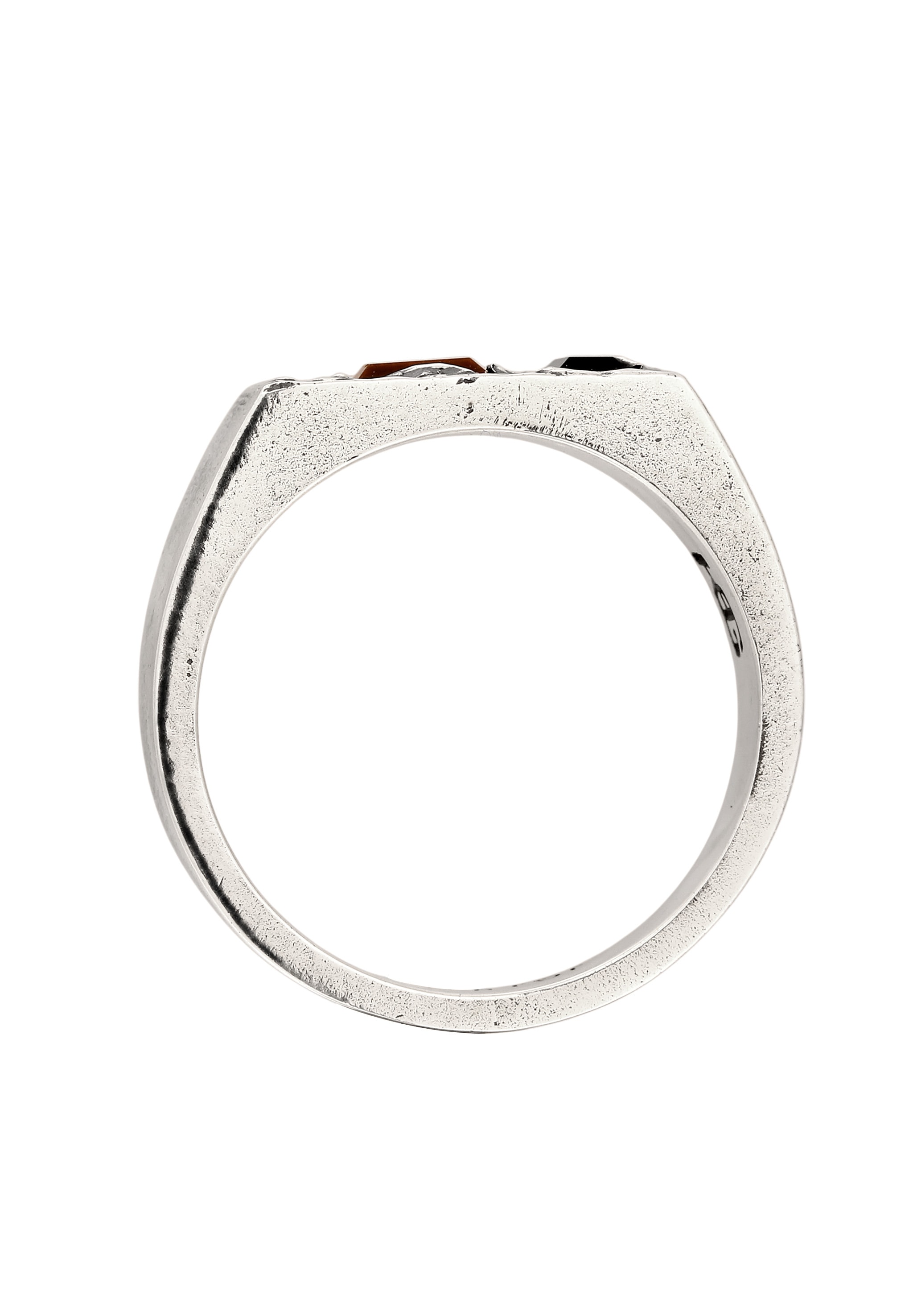 HAZE & GLORY Siegelring »Ring Siegelring Onyx Schwarz Tigerauge Braun 925 Sterling Silber«