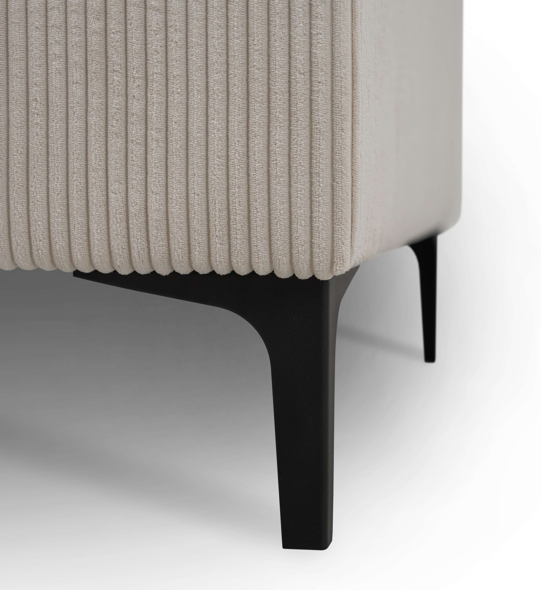 OTTO home Wohnlandschaft »OLAND Cord U-Form, XXL, B: 342 cm, Skandi-Design« Skandi-Design in Struktur, Flachgewebe, Luxus-Microfaser, Boucle