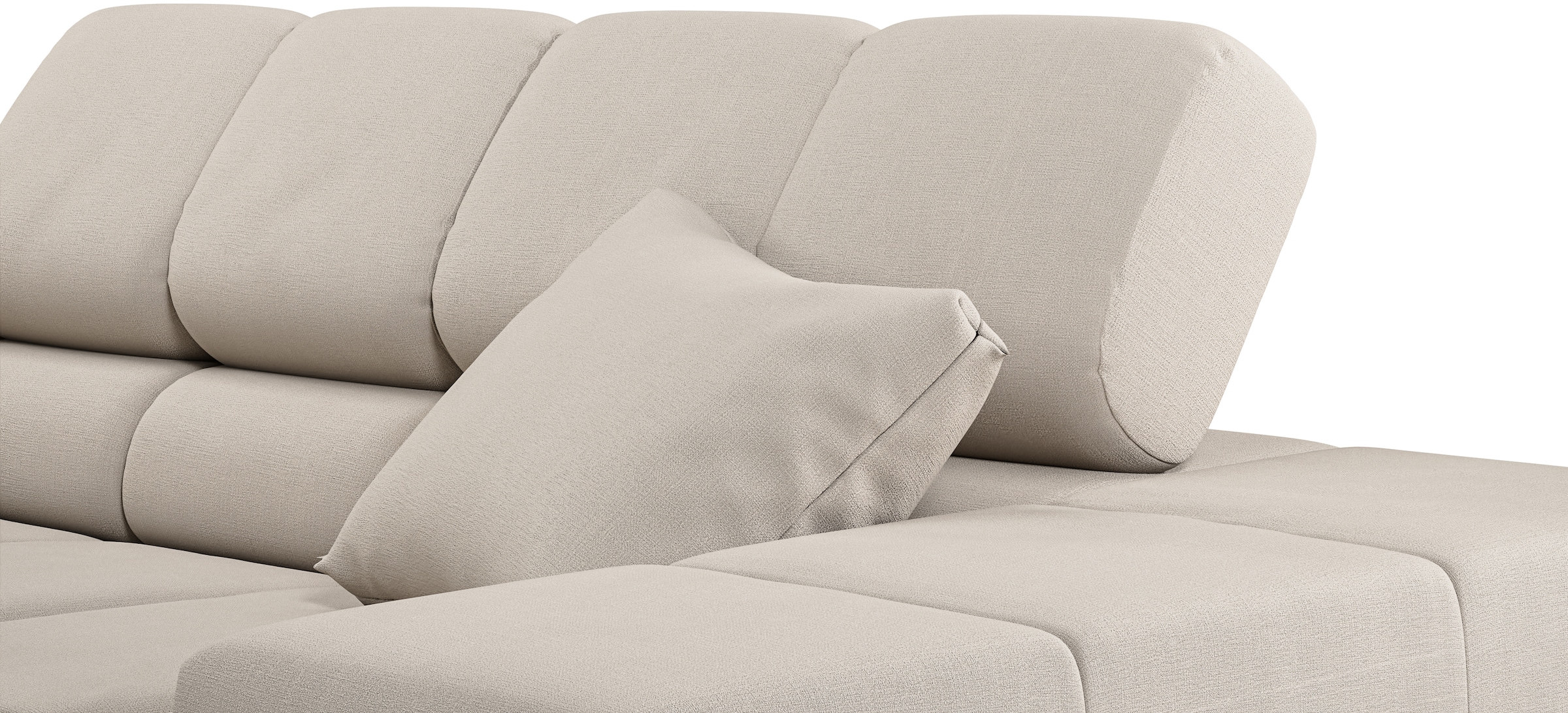 INOSIGN Ecksofa »Ancona incl. Kopfteilverstellung, OTTOs Choice, Breite 319cm, L-Form«, wahlweise motorische Sitztiefenverstellung, auch in Cord + Easy Care