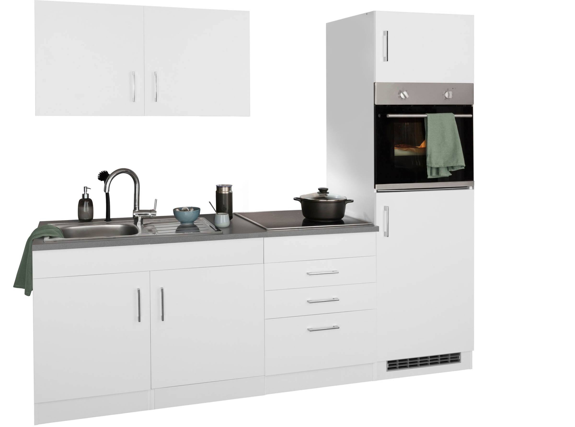 Thumbnail - KOCHSTATION Küchenzeile "KS-Paris – Küchen mit einzigartigen Fotomotiven auf den Fronten" Breite 220 cm, wahlweise mit E...