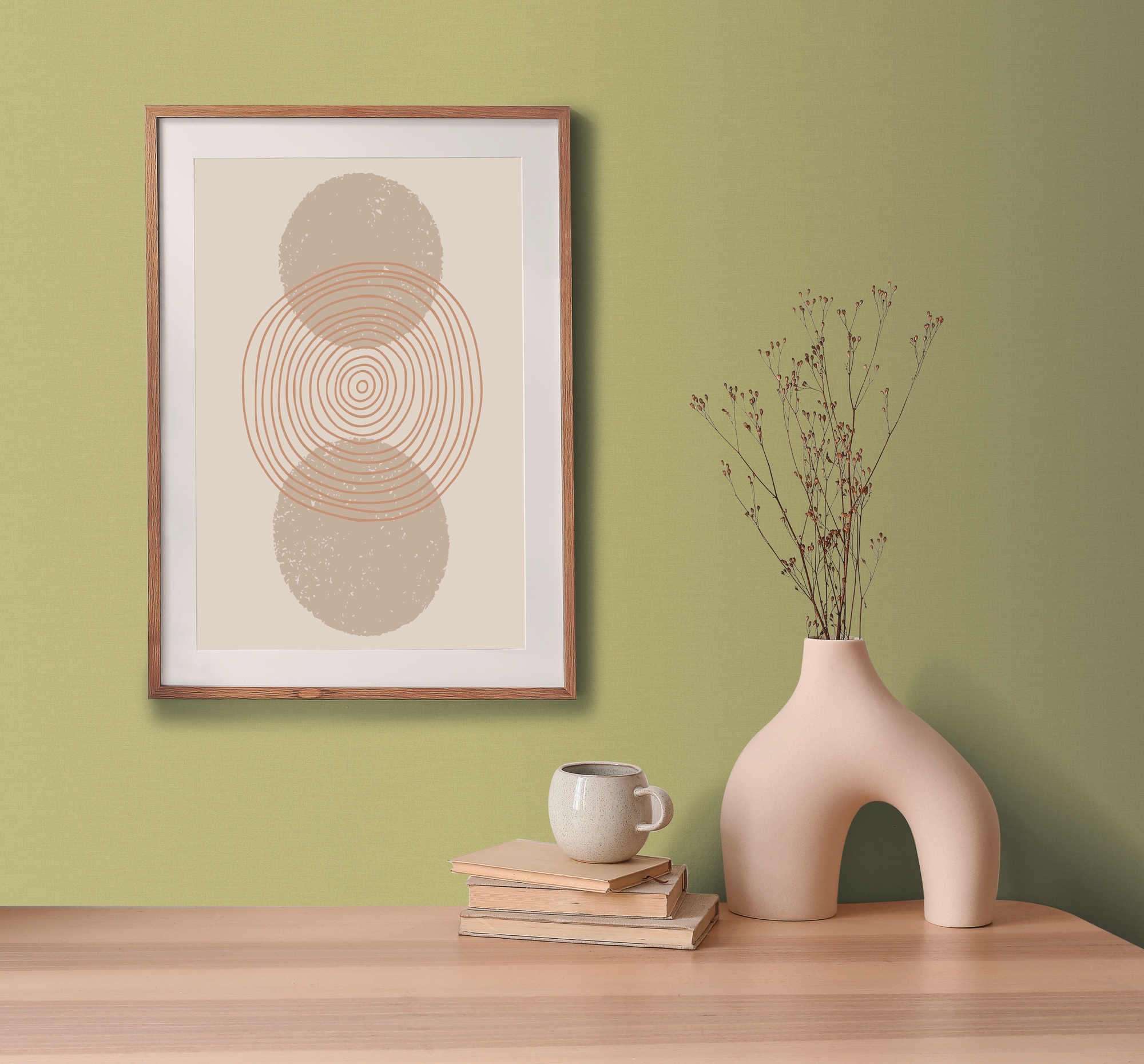 living walls Vliestapete »Botanik-Tapete Bunt Dschungel-Mustertapete« matt glatt
