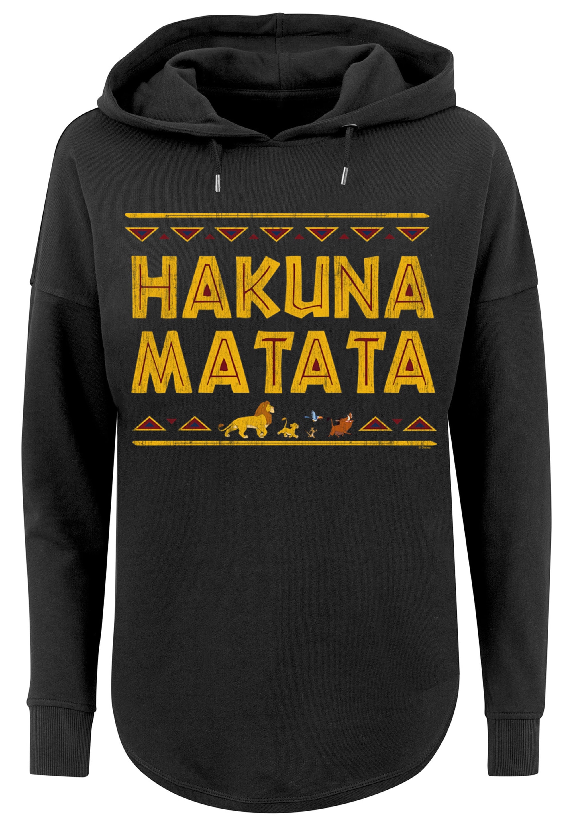 F4NT4STIC Kapuzenpullover »The König der Löwen Hakuna Matata«, Print