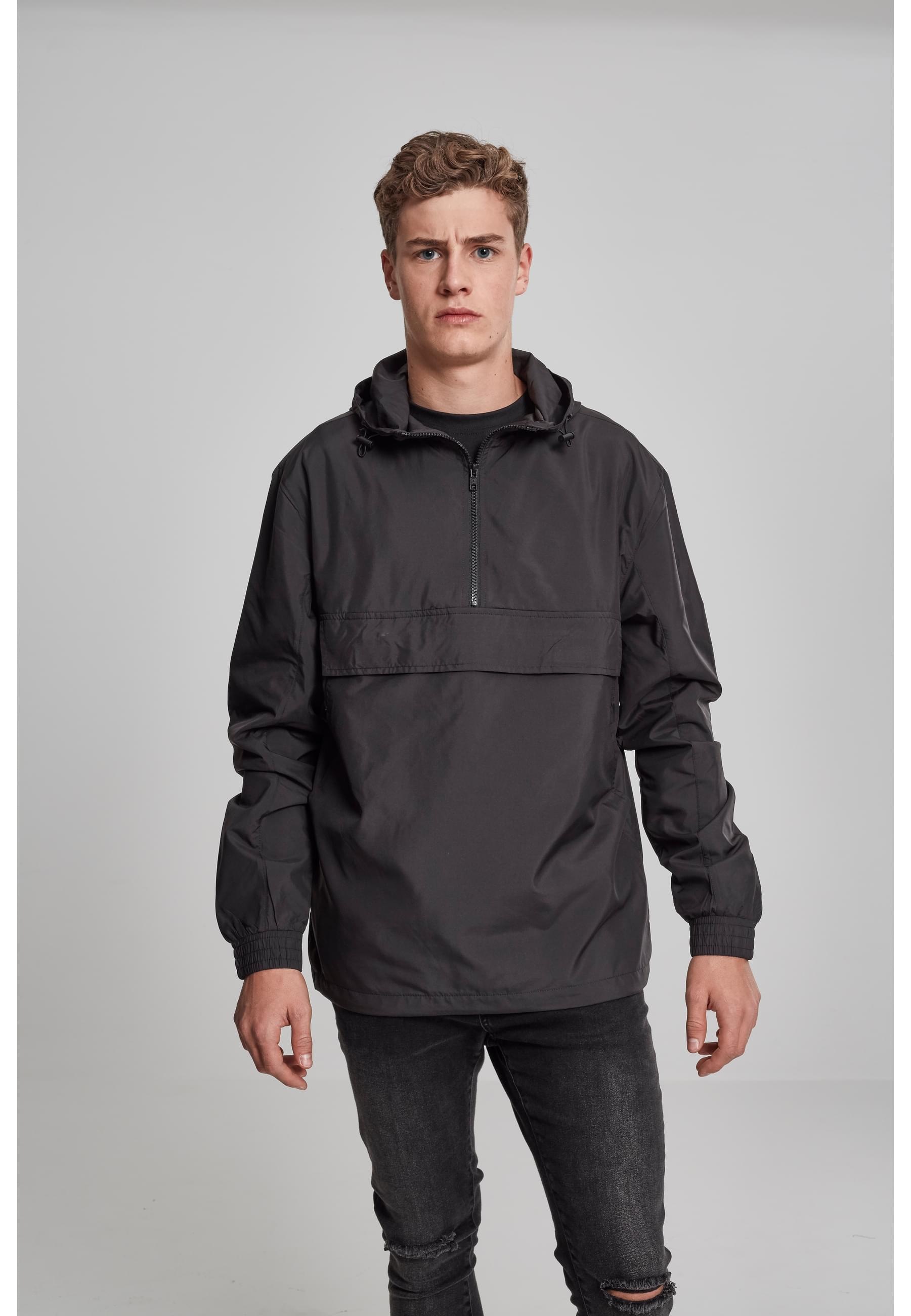 URBAN CLASSICS Anorak »Urban Classics Herren Basic Pull Over Jacket«, (1 St.), mit Kapuze
