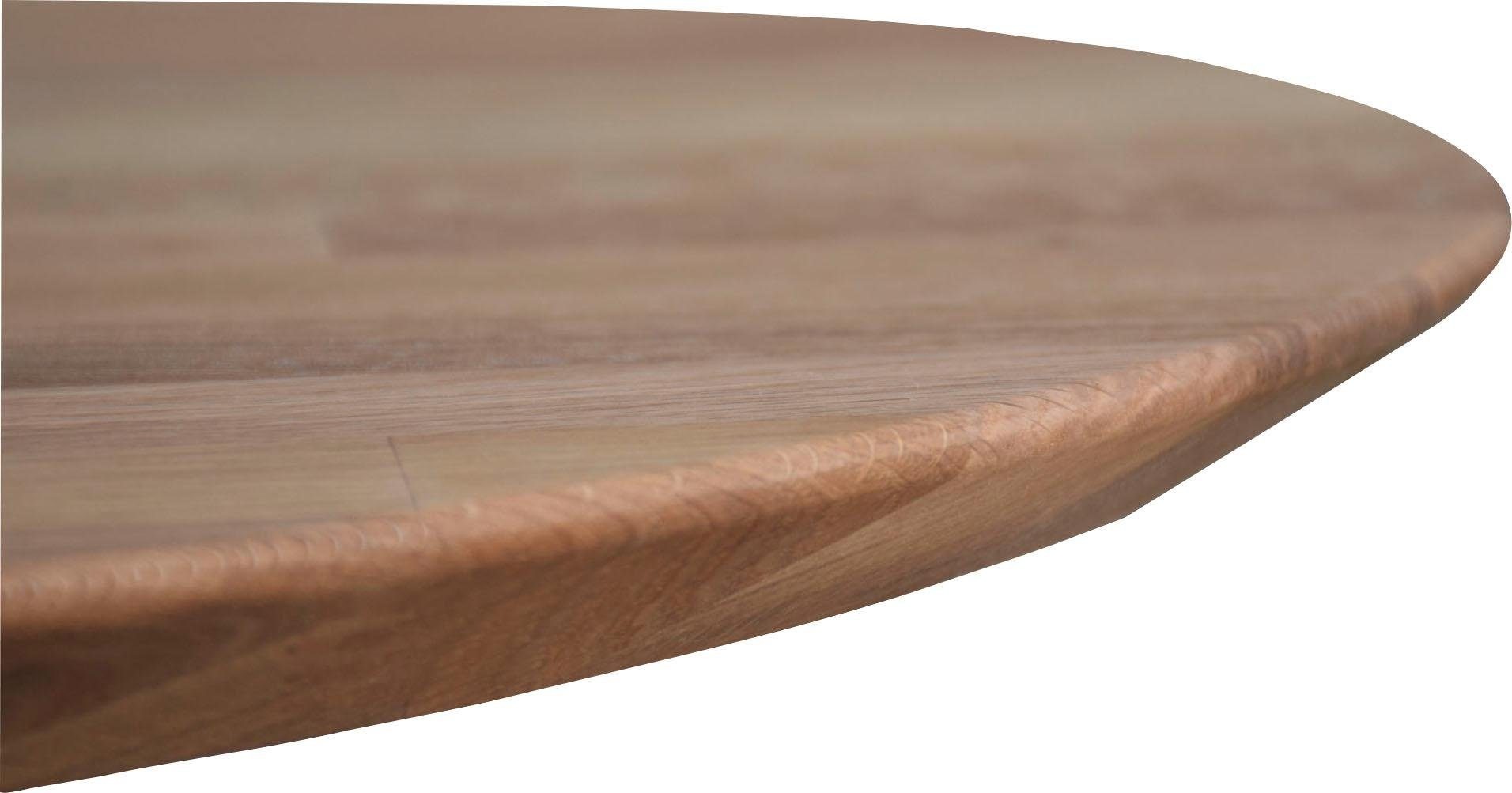 andas Couchtisch »Tonka«, Tischplatte aus massiver Eiche