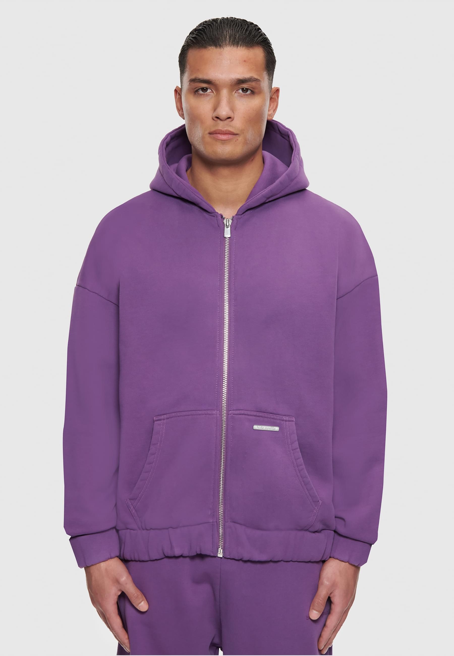 Dropsize Sweatjacke »Dropsize Herren Bazix Republiq Super Heavy Blank Zip-Hoodie«