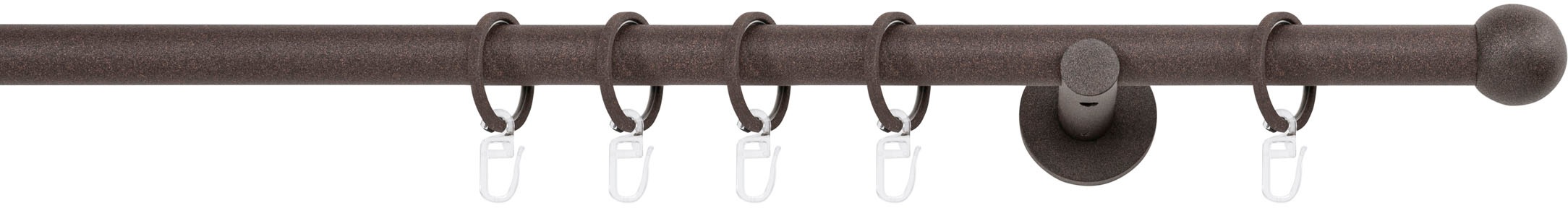 mydeco Gardinenstange "20mm Ball Wandträger 6,5 cm" 1 läufig-läufig Fixmaß günstig online kaufen