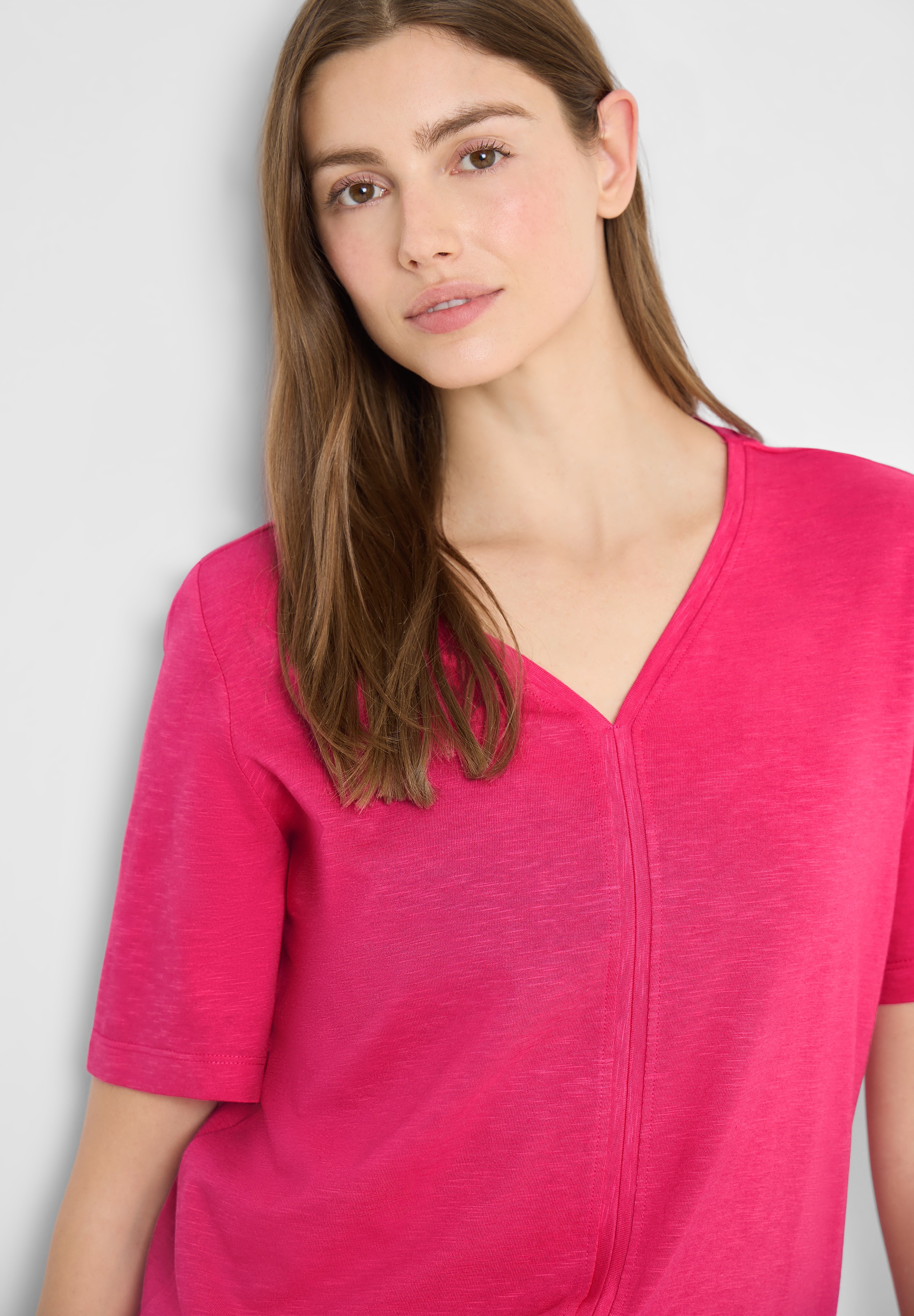 Cecil T-Shirt in Unifarbe günstig online kaufen