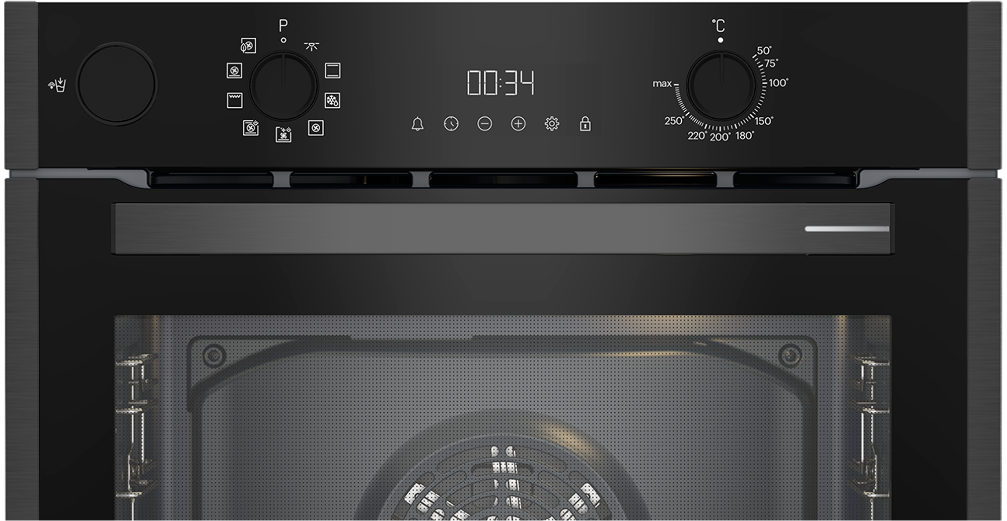Grundig Einbaubackofen  »GEBD19300DX«, mit 2-fach-Teleskopauszug, Steam Clean, SoftDoormatic
