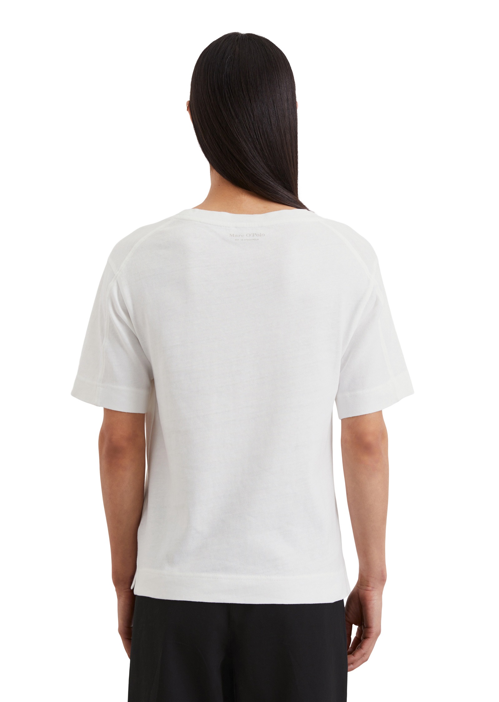 Marc O'Polo T-Shirt »mit aufgesetzter Satin-Tasche«