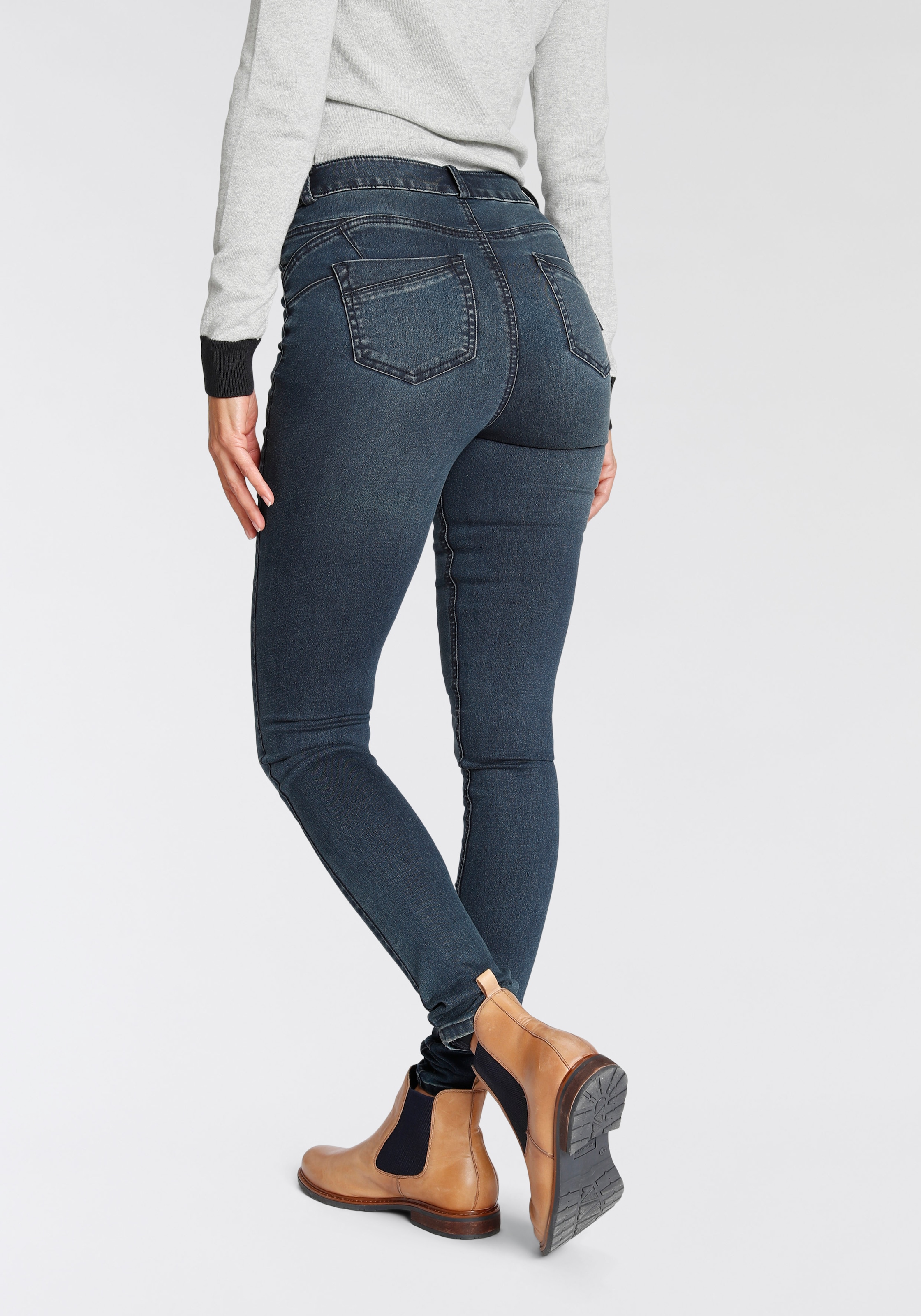 Arizona Skinny-fit-Jeans "Ultra Stretch", skinny-fit, betonte Taille, shaping-Effekt, high Waist