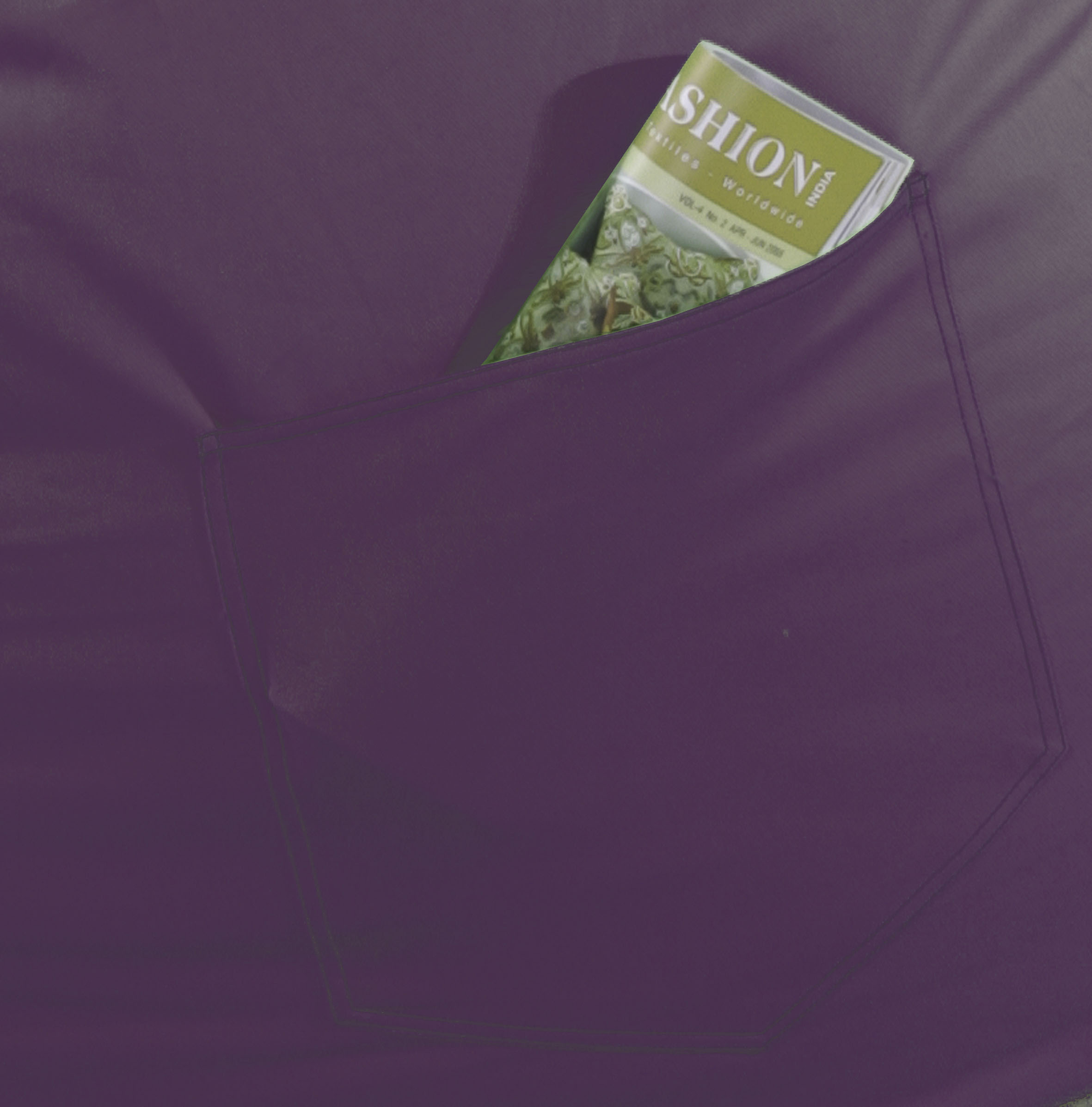 Thumbnail - KiNZLER Sitzsack "Kimi small" 1 Stk. tlg. Uni Farben, mit Taschen & Tragegriff, Outdoor geeignet, Kinderzimmer