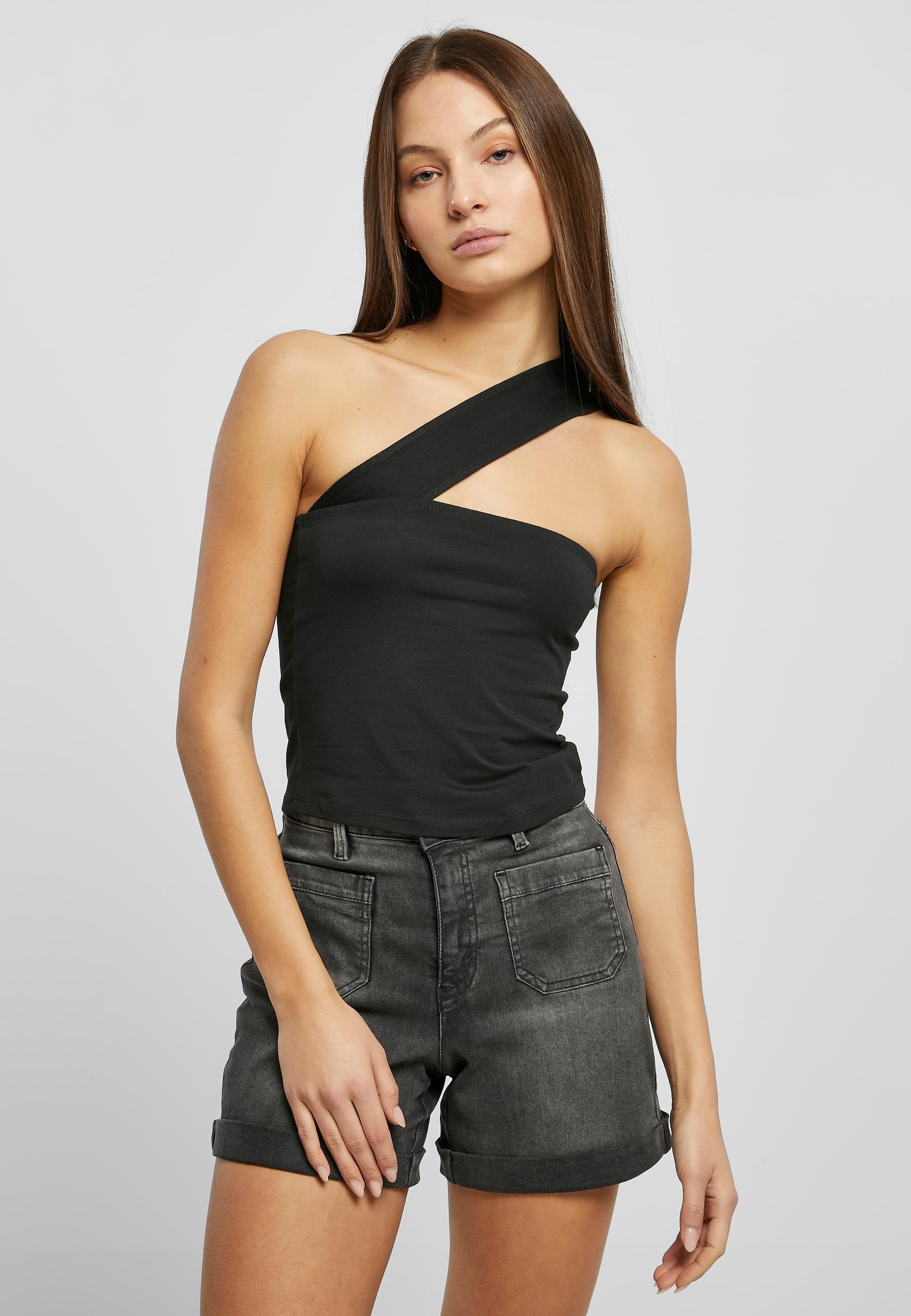 URBAN CLASSICS Muskelshirt »Urban Classics Damen Ladies One Strap Top«, (1 tlg.)