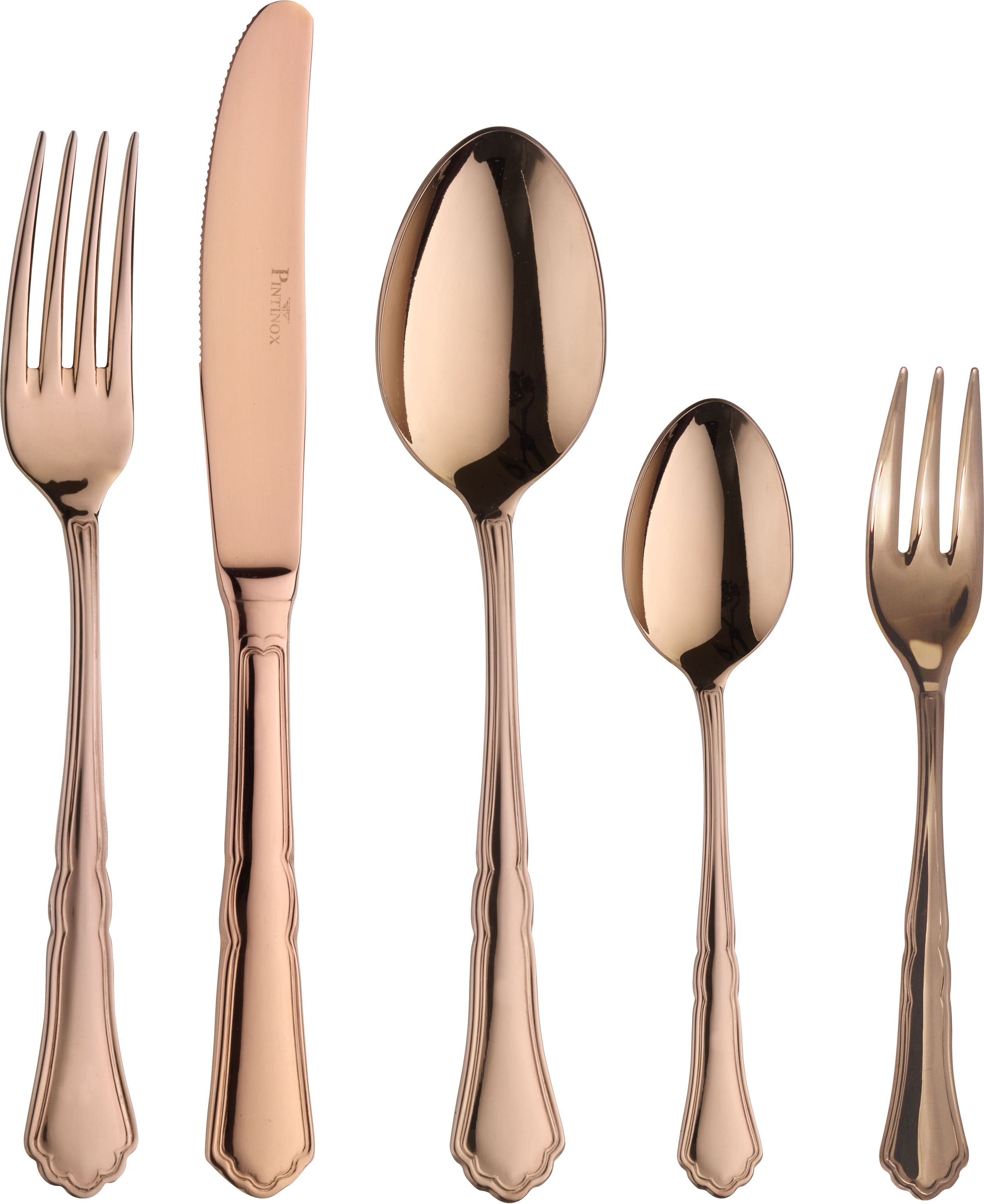 PINTINOX Besteck-Set "Settecento Treasure" Optik schwarz PVD Beschichtung