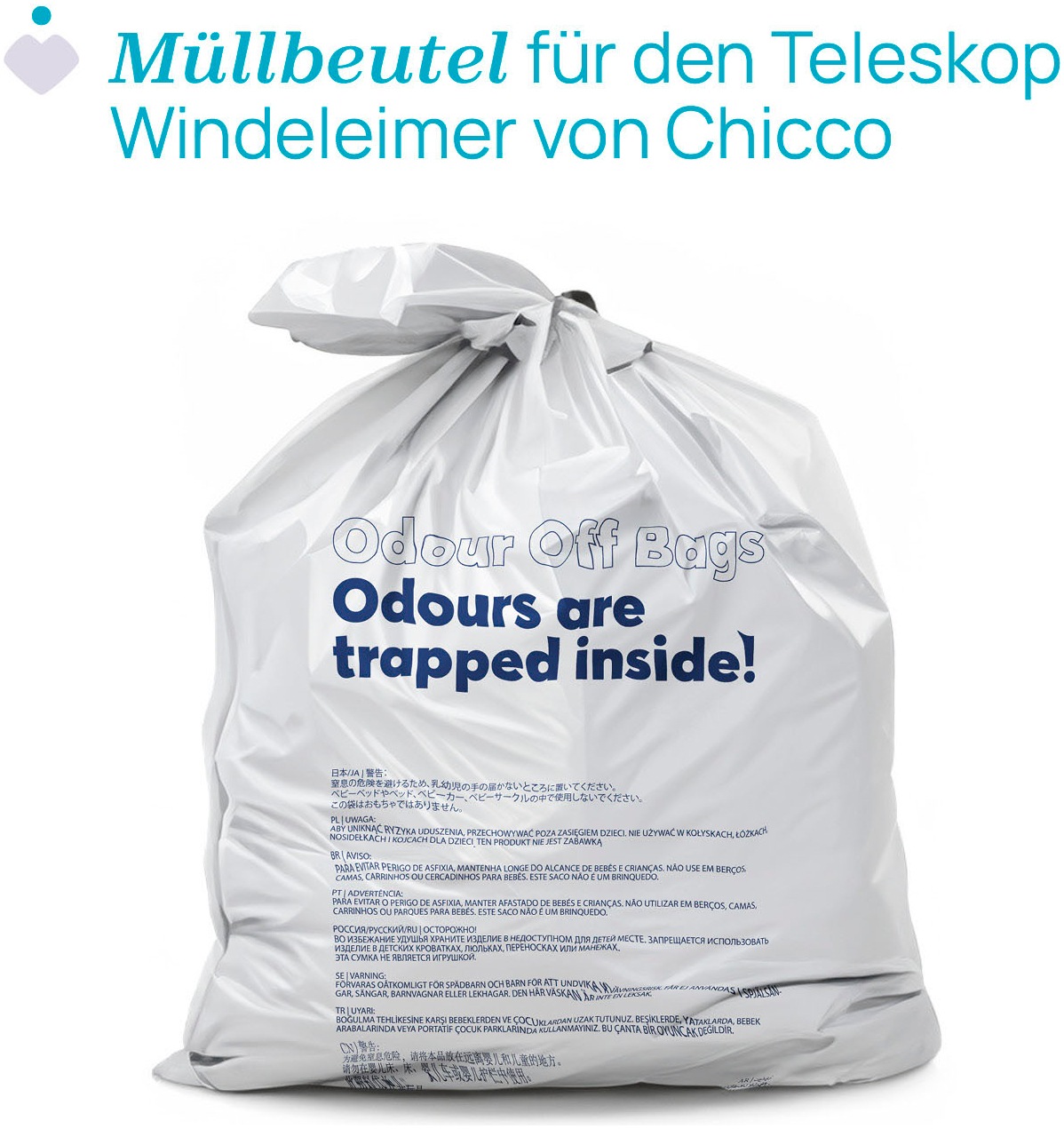 Chicco Windeleimer "Müllbeutel Odour Off 3x15 Stück" günstig online kaufen