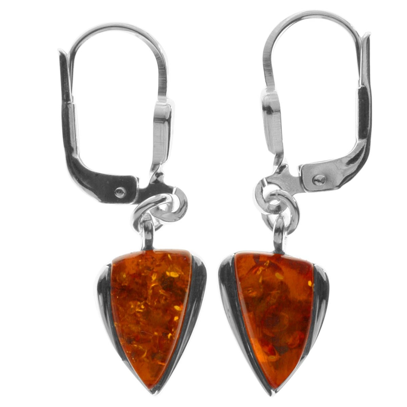 OSTSEE-SCHMUCK Damen Paar Ohrhänger "Ostsee-Schmuck Ohrhänger Lara Ohrhänger Lara", 29x8mm, Silber 925 (Sterlingsilber), weiß, Silber 925