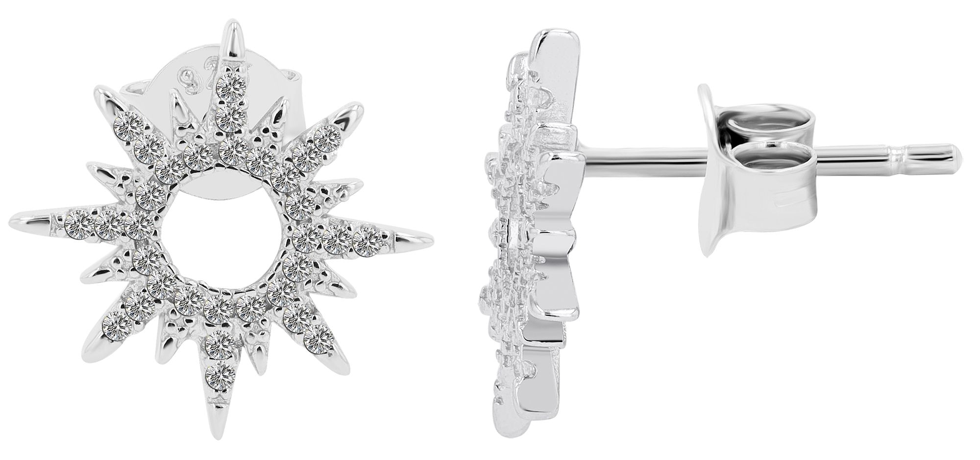 Adelia´s Paar Ohrhänger "Damen Ohrringe – Ohrstecker aus 925 Silber mit Zir günstig online kaufen