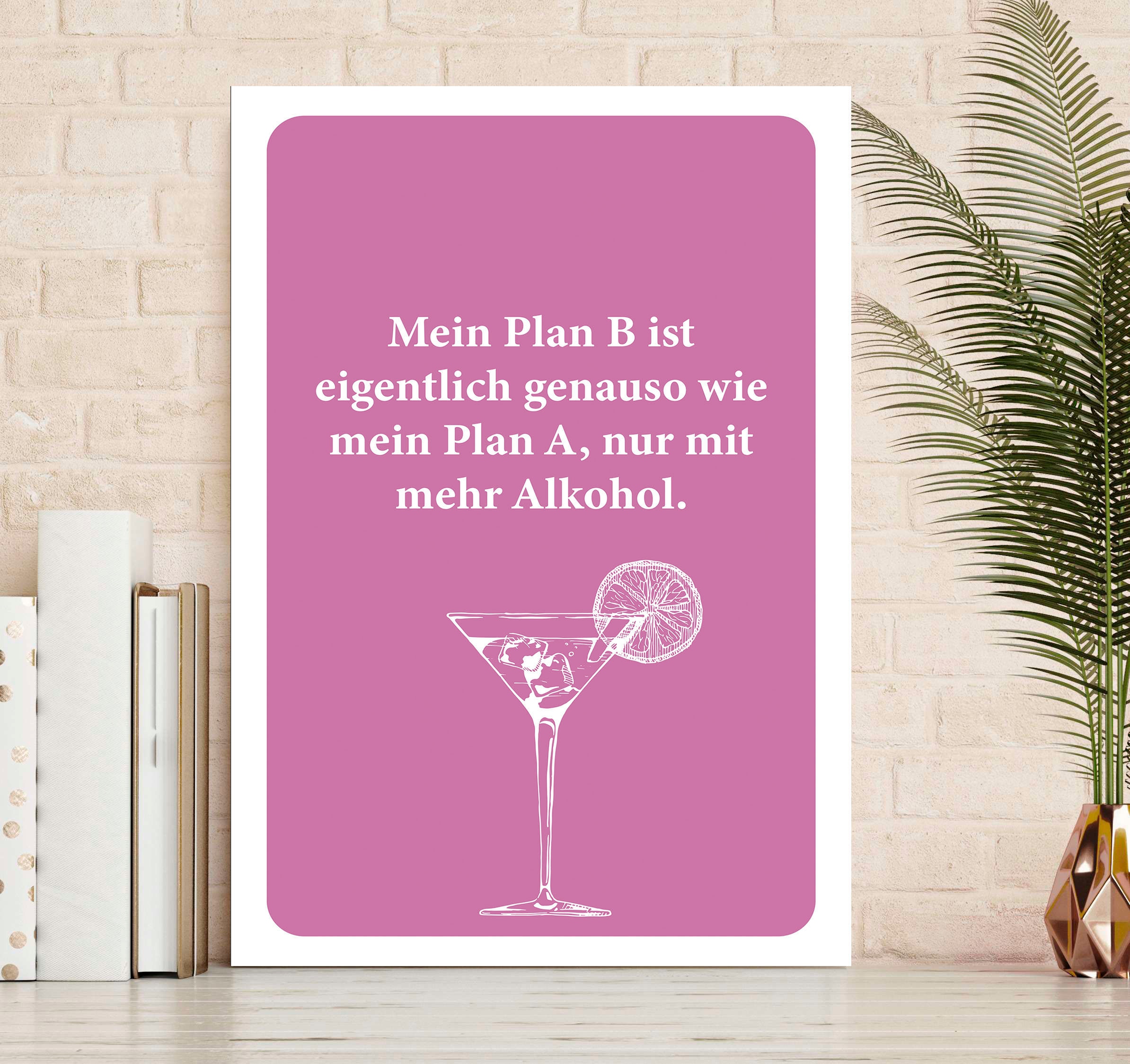 queence Metallbild »Plan B« Schriftzüge (1 St....