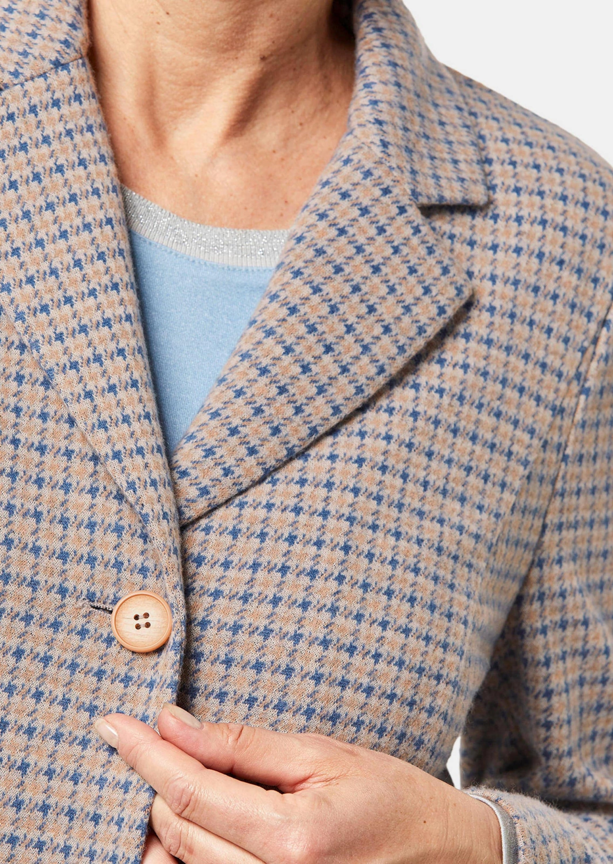 GOLDNER Jerseyblazer »Indoorjacke Indoorjacke aus strukturiertem Jersey«