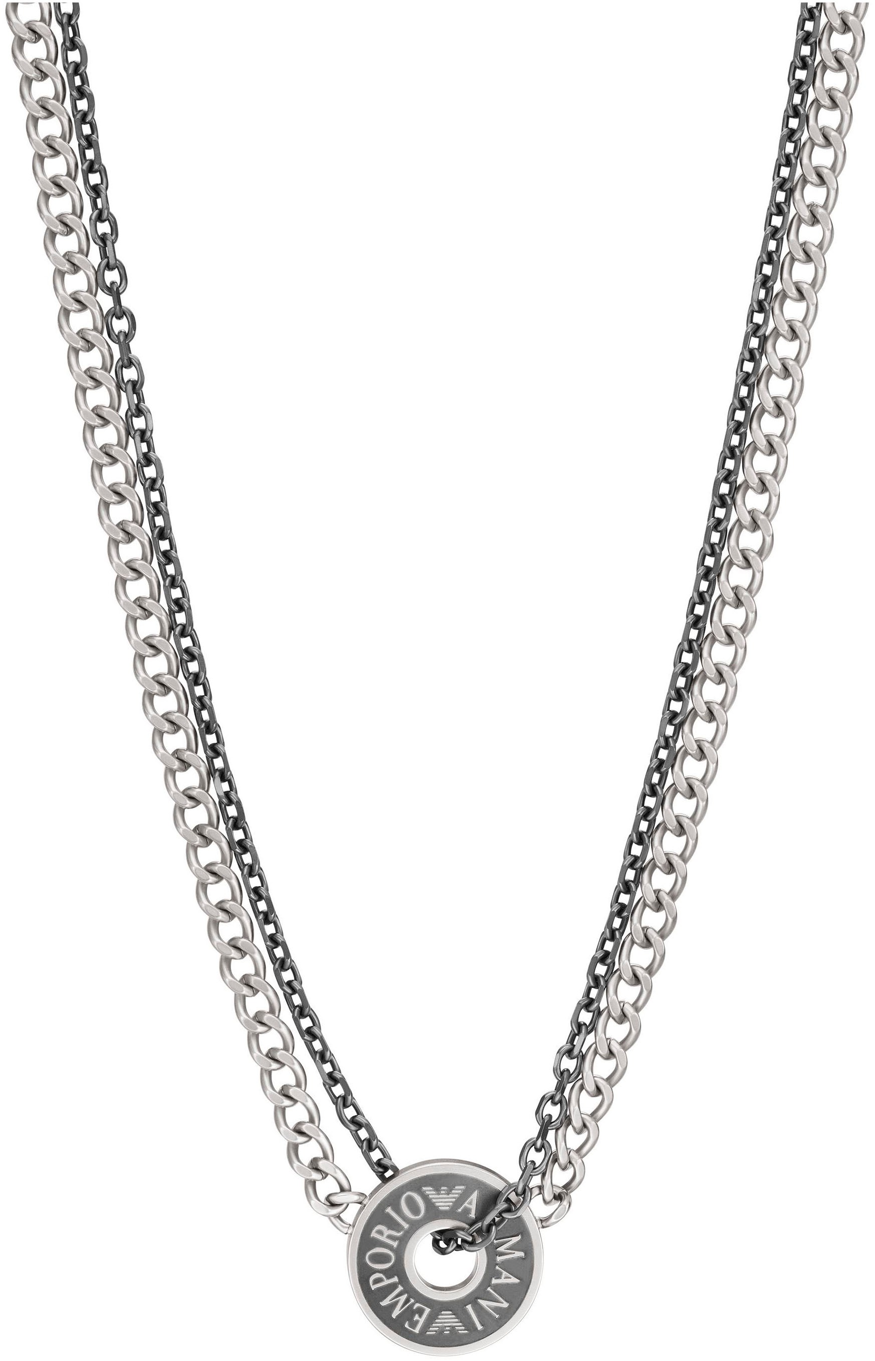 Emporio Armani Kette mit Anhänger »Schmuck Geschenk Edelstahl Halskette Gliederkette, EGS3093040«