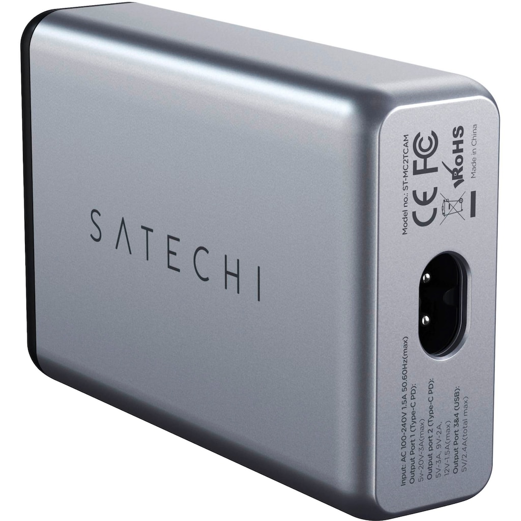 Satechi USB-Ladegerät »75W Dual Type-C PD Travel Charger«, (1 St.)