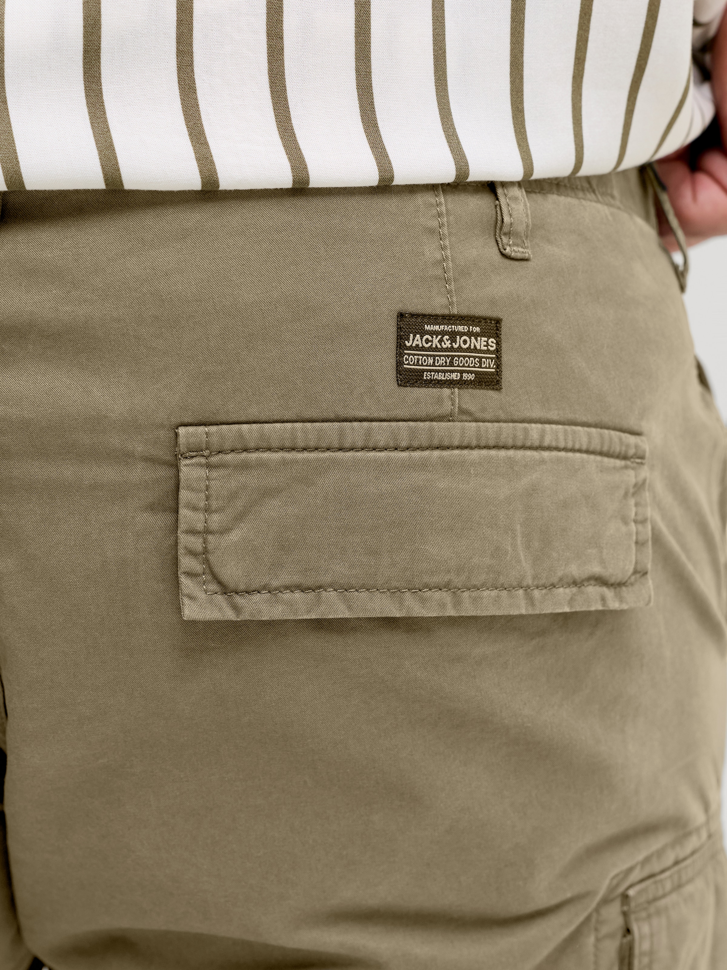 Jack & Jones PlusSize Cargoshorts »JPSTCOLE FRANK CARGO SHORT MID SN PLS«  mit Taschenbändern