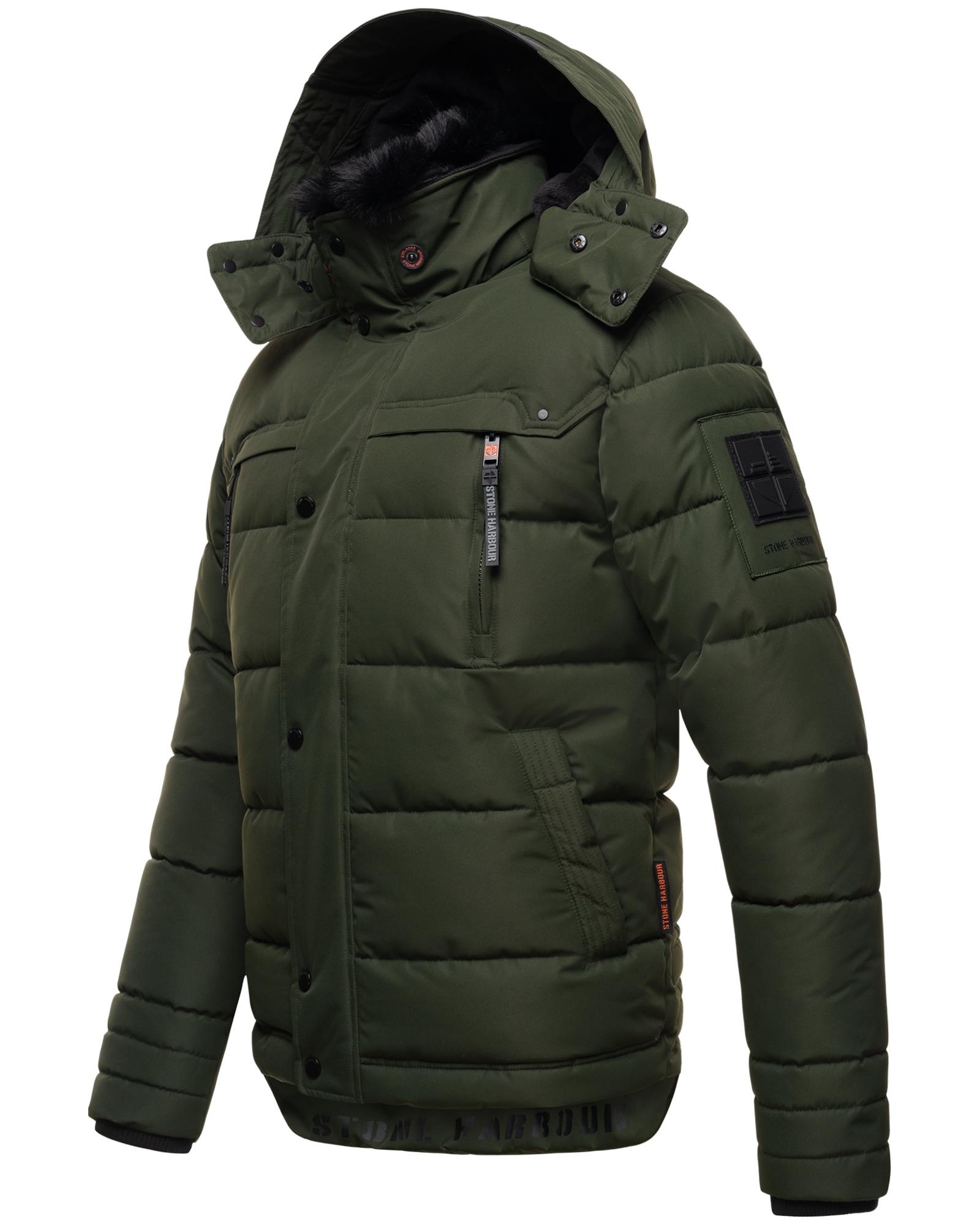 Stone Harbour Steppjacke "Witas" mit Kapuze gesteppte Herren Winterjacke mi günstig online kaufen
