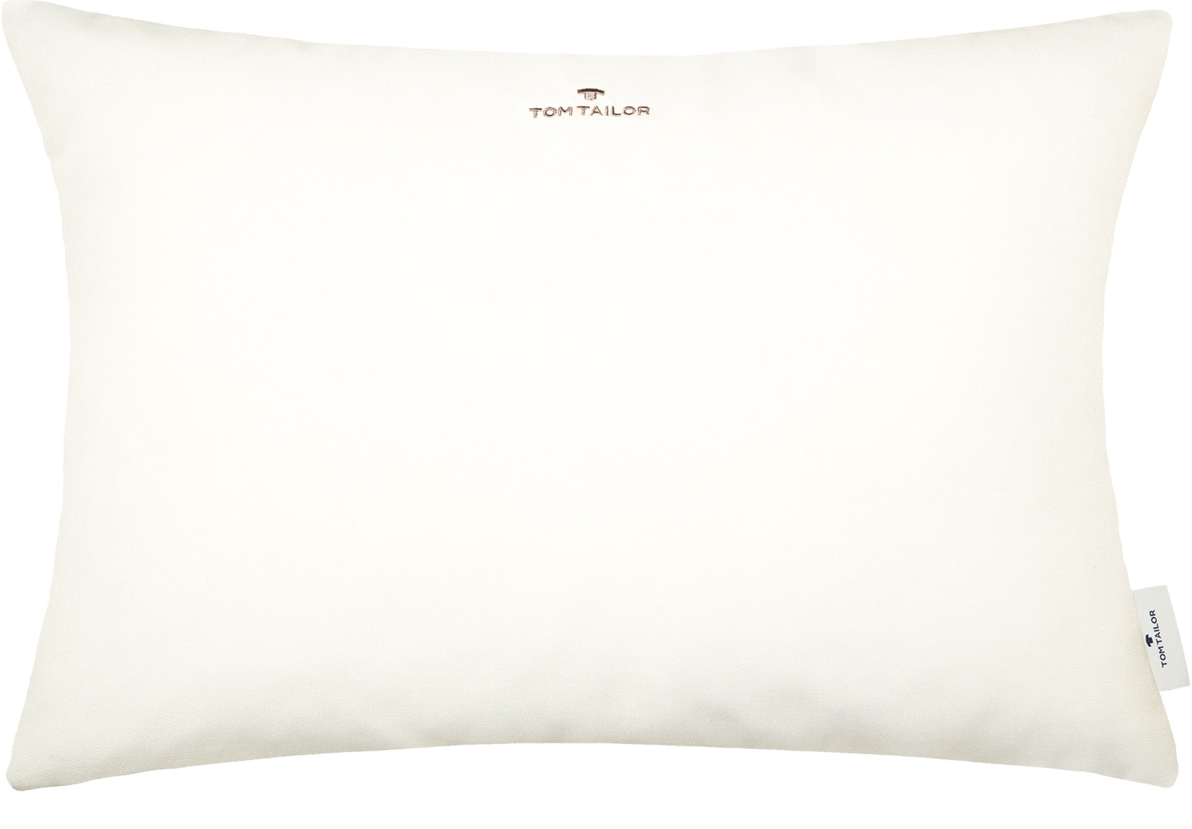 TOM TAILOR HOME 1100000002199 "Dove Signature" mit Paspel, Kissenhülle ohne Füllung, 1 Stück