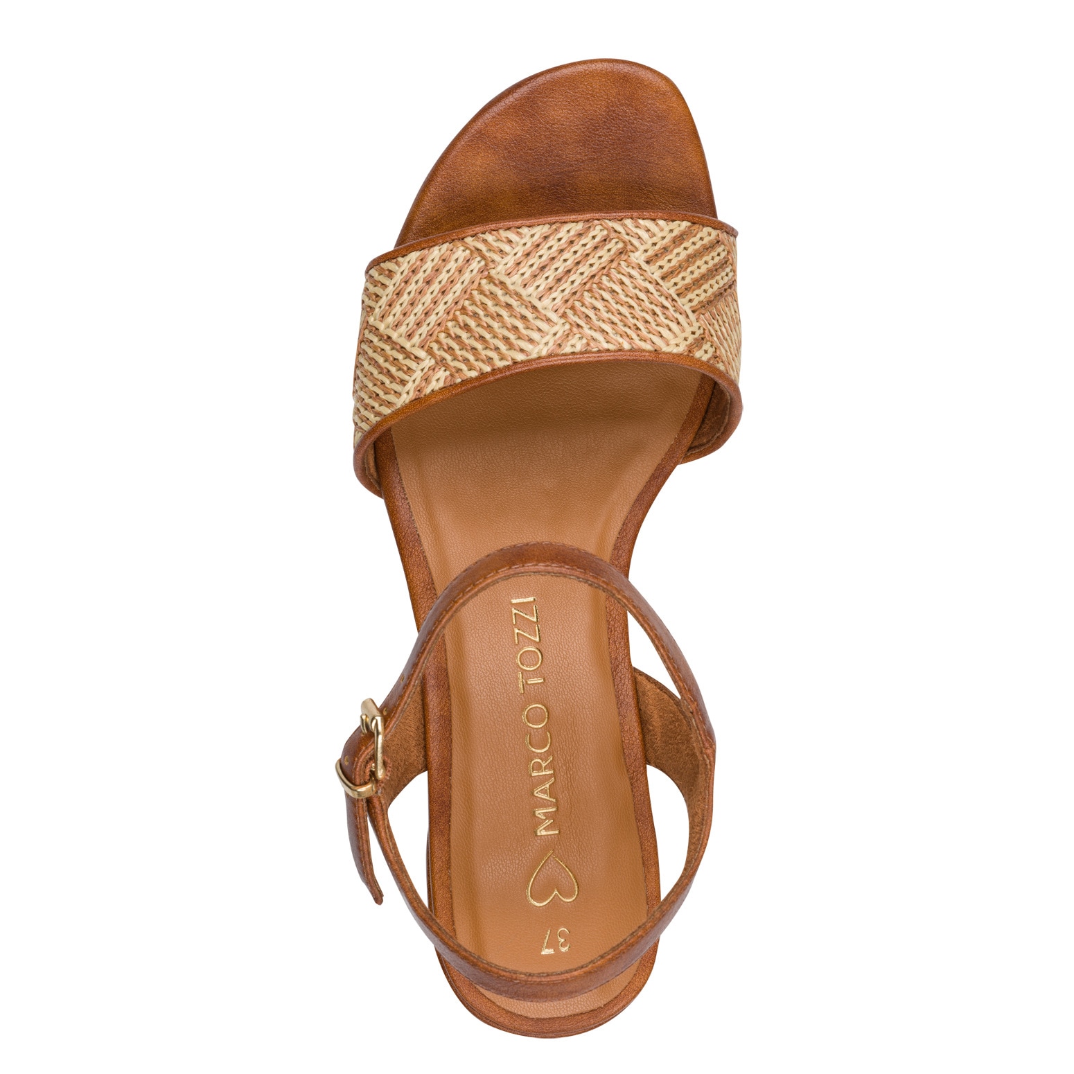 MARCO TOZZI Sandalette  Blockabsatz, Sommerschuh, Riemchensandale mit verstellbarer Schnalle