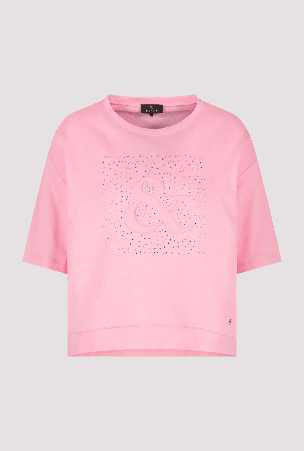 Monari Sweatshirt »Sweatshirt Basic Schmuck«, mit Glitzerrnieten
