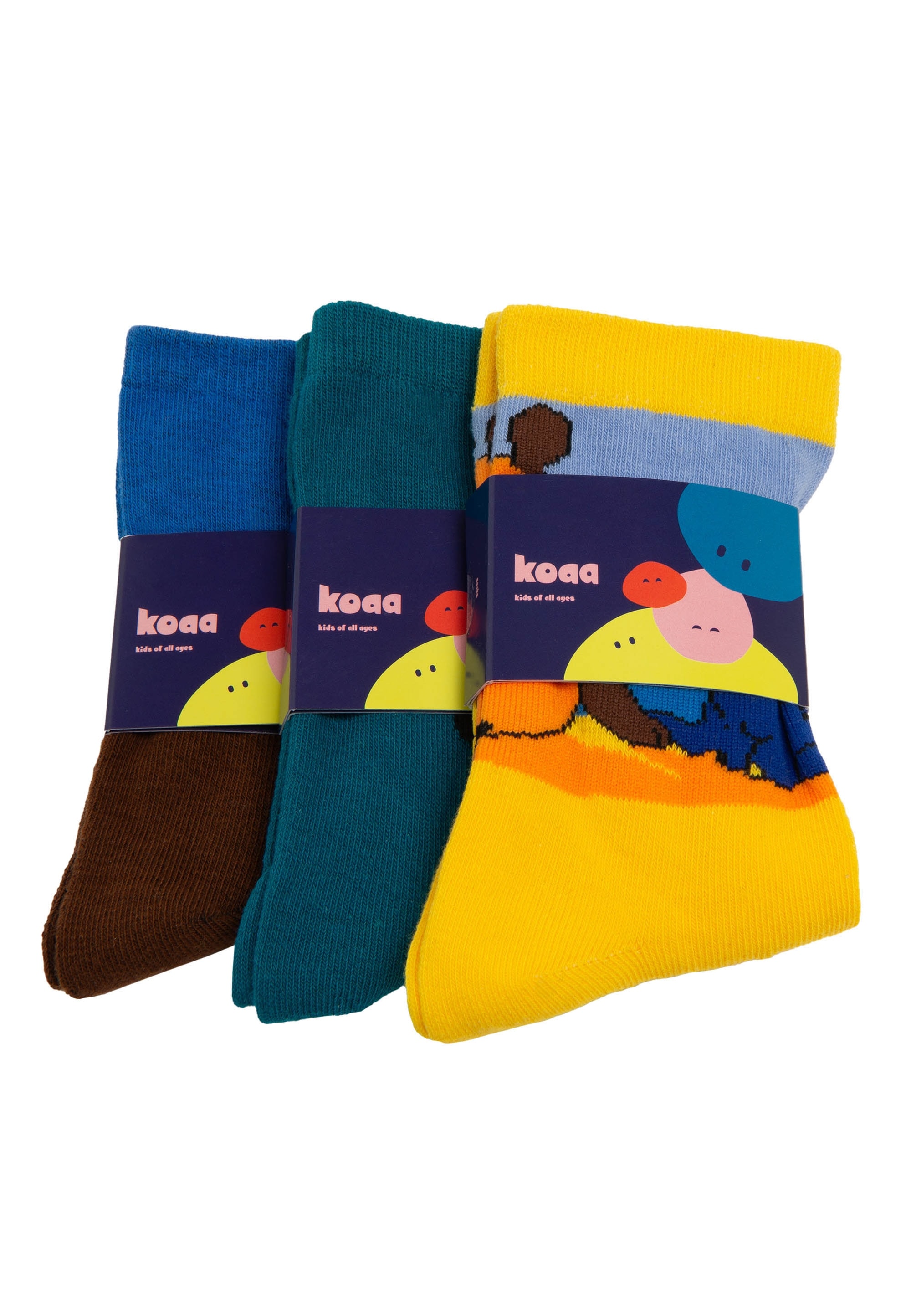 koaa Socken »Maus & Der kleine Maulwurf«, 3er-Pack mit buntem Design